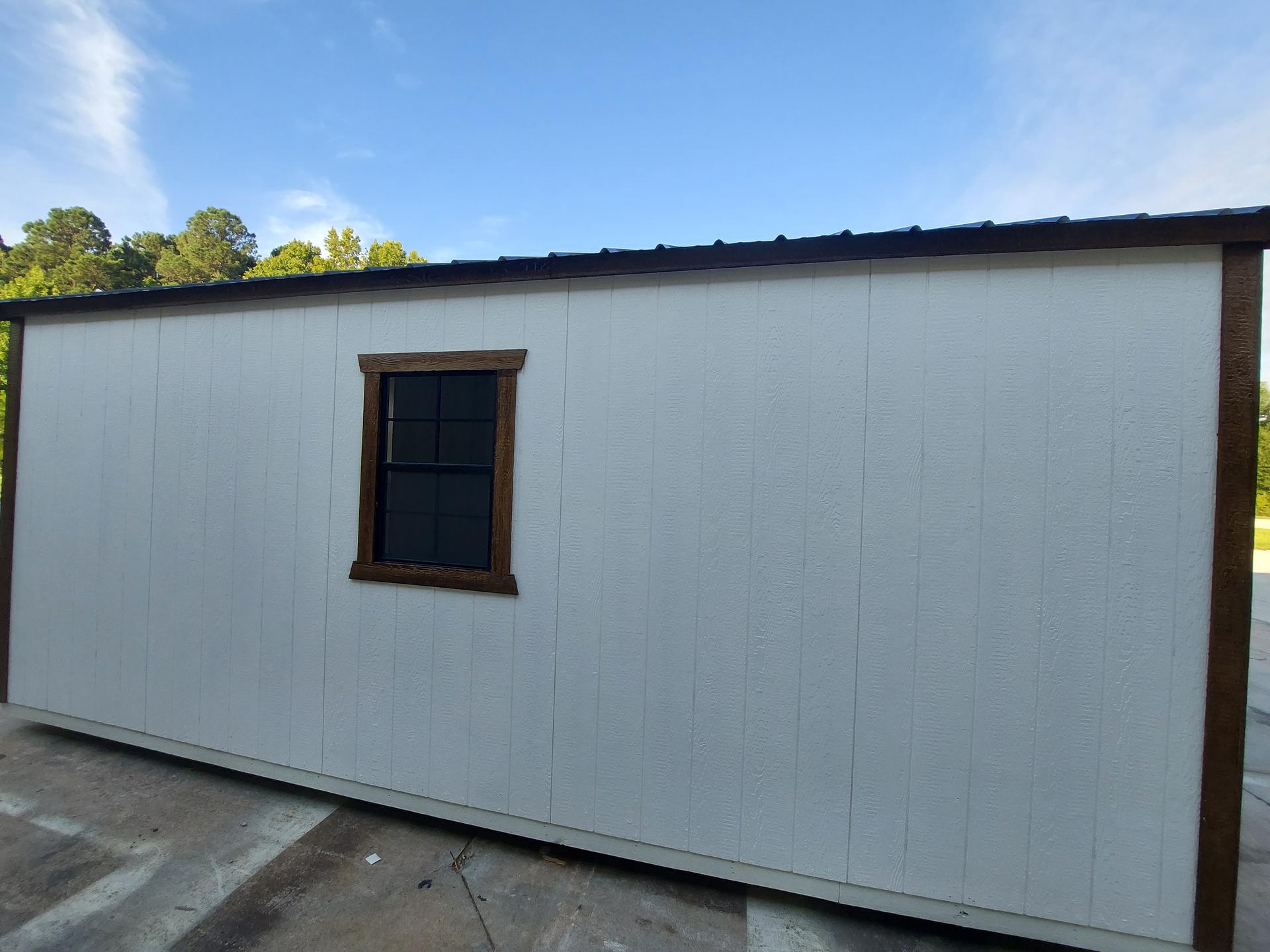 Classic Utility 10x20 portable building in White