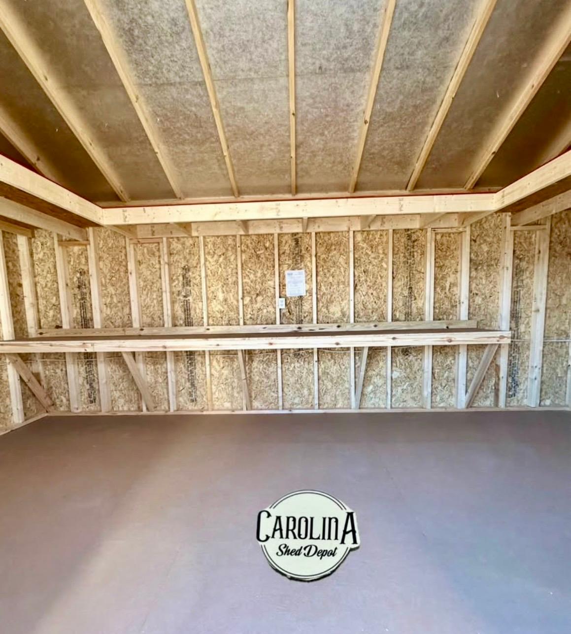 Standard Utility 12x20 portable building in Barnwood Grey