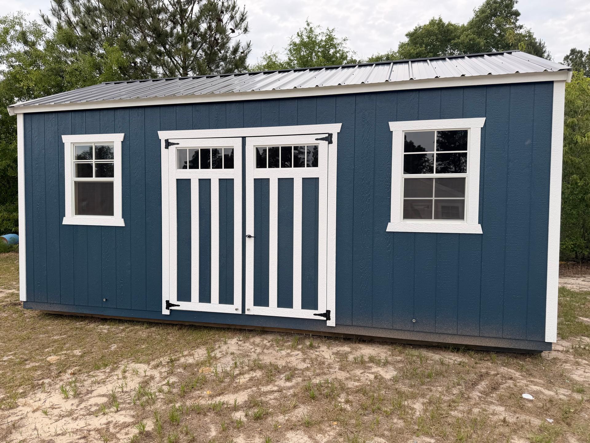 Standard Utility 12x20 portable building in Gale Force