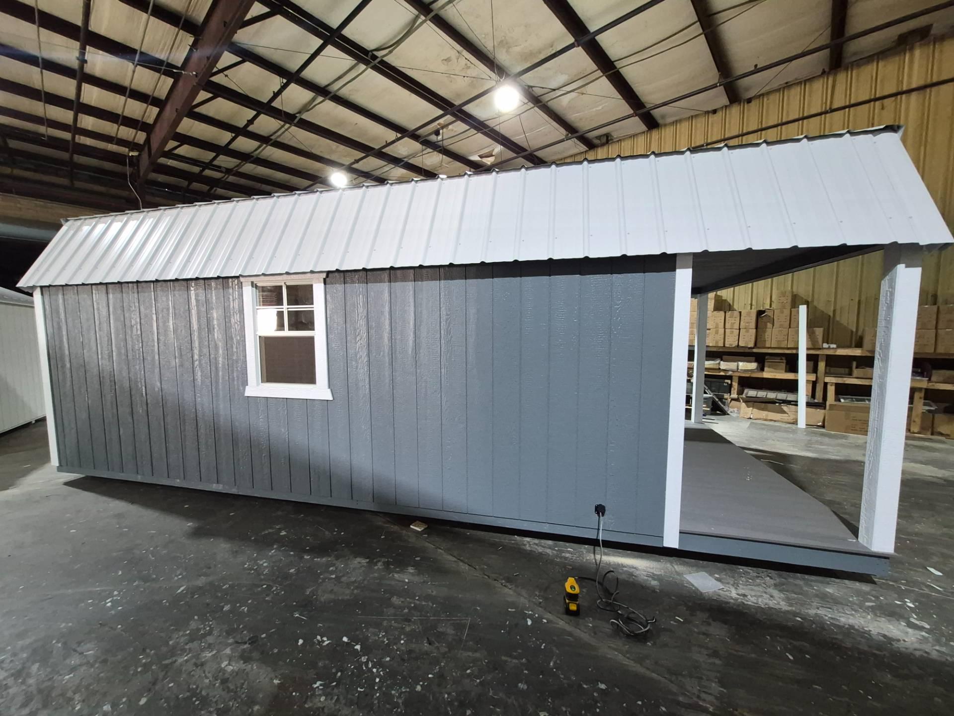 Standard Loft 12x24 portable building in Phoenix Gray