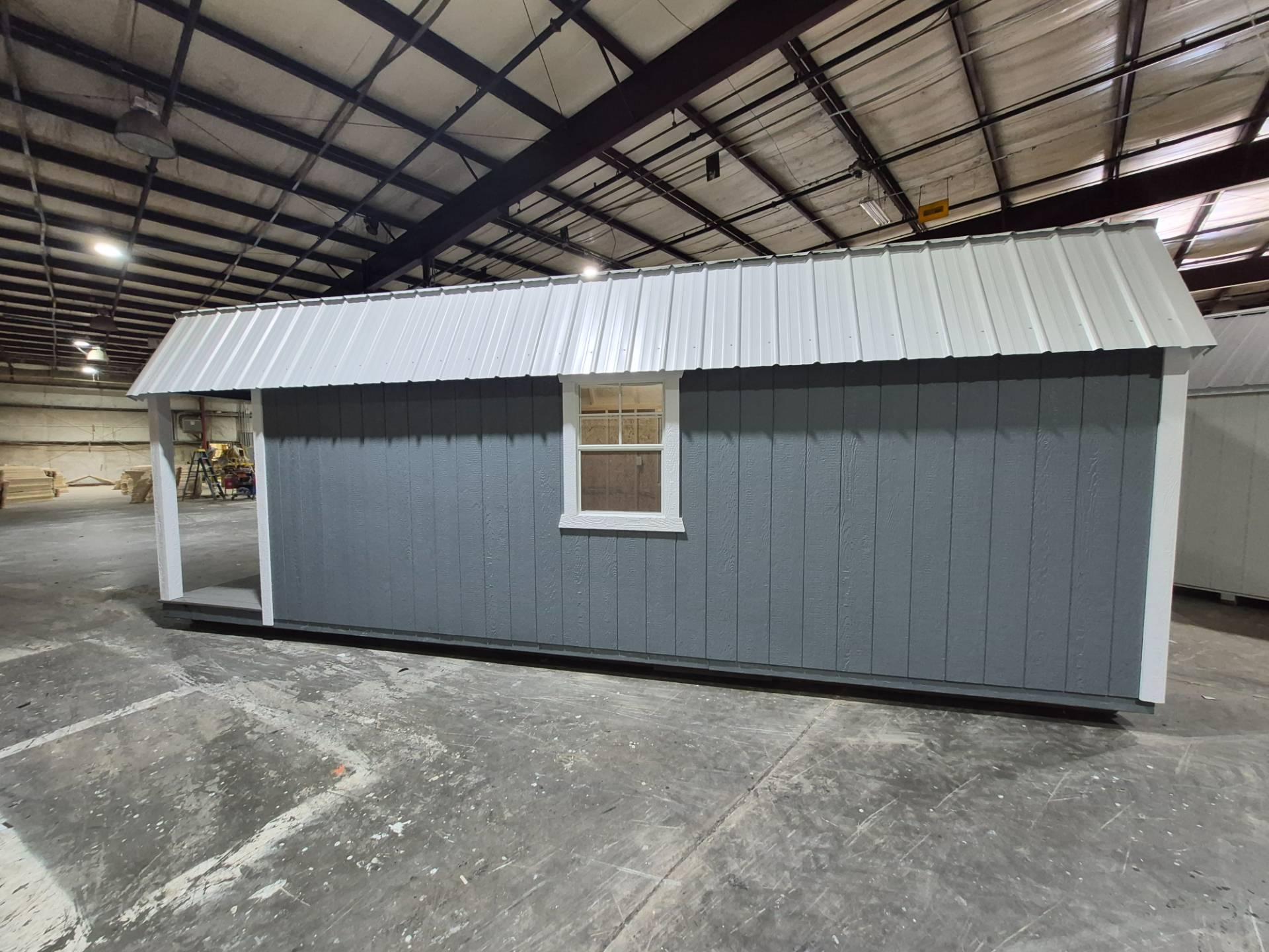 Standard Loft 12x24 portable building in Phoenix Gray