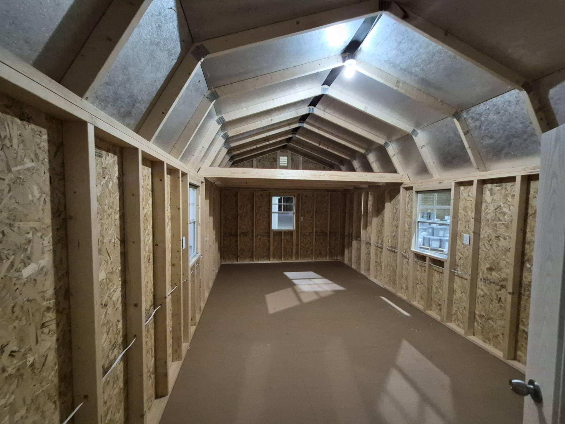 Standard Loft 12x24 portable building in Phoenix Gray