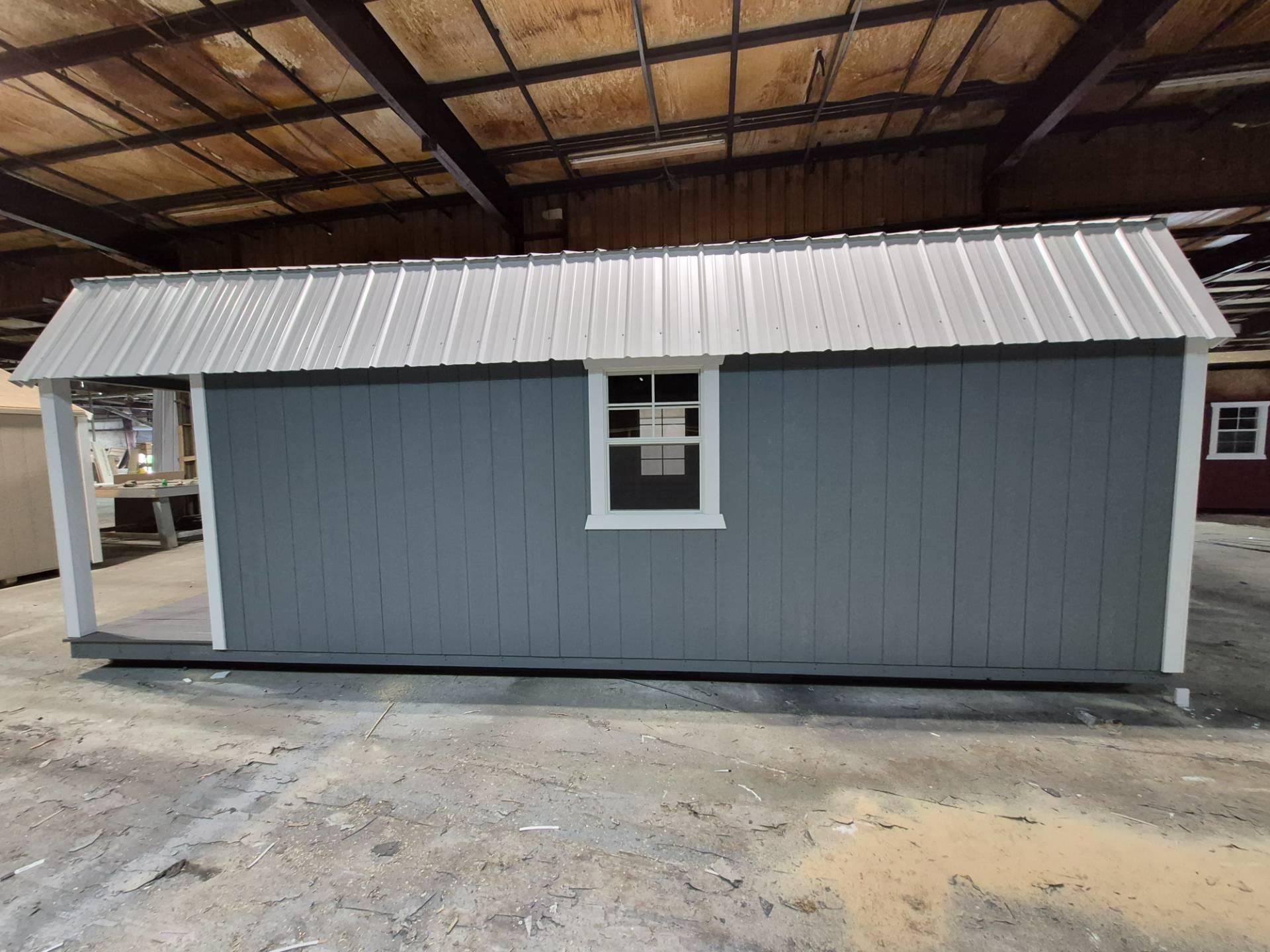 Standard Loft 12x24 portable building in Phoenix Gray