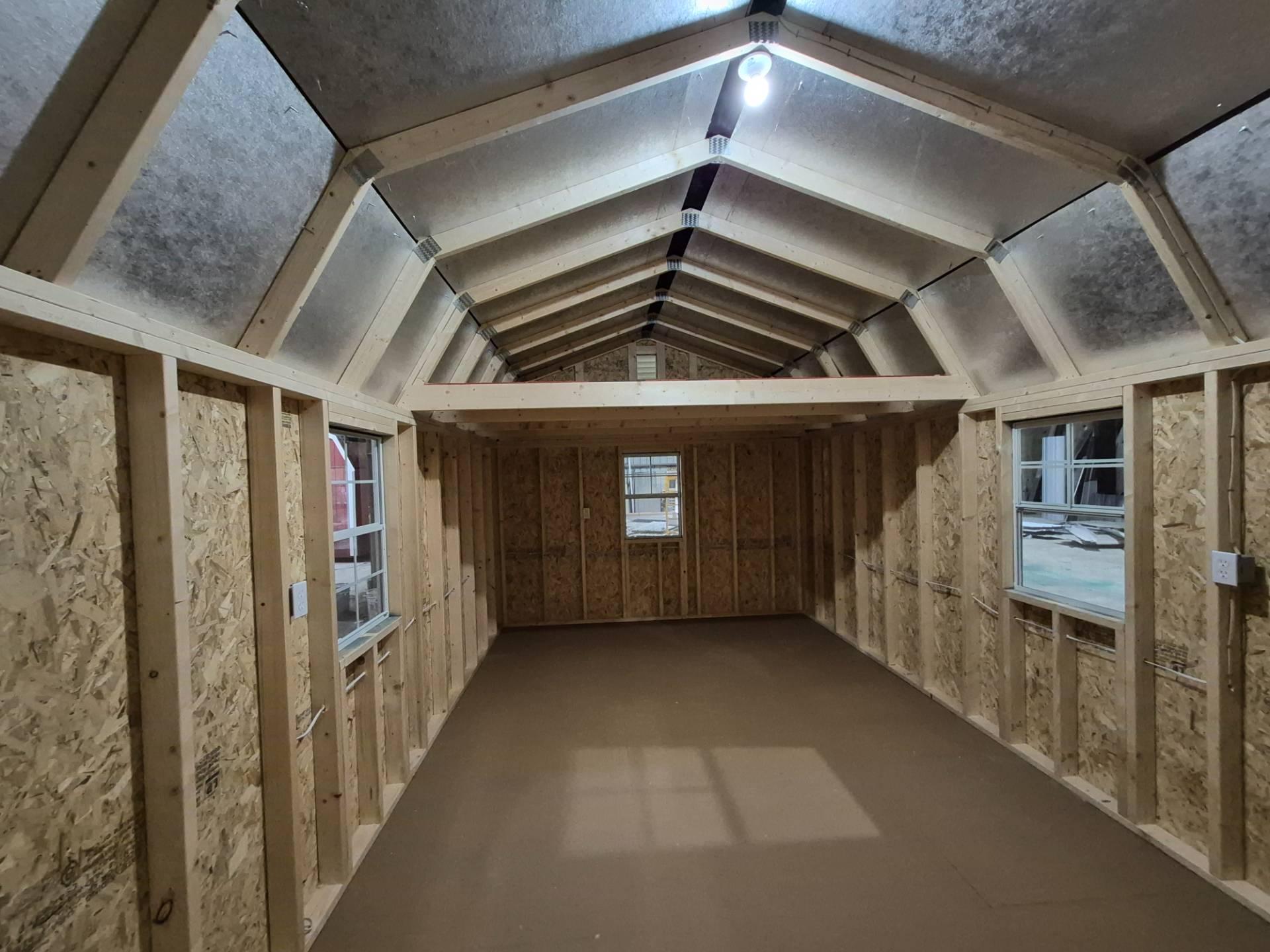Standard Loft 12x24 portable building in Phoenix Gray