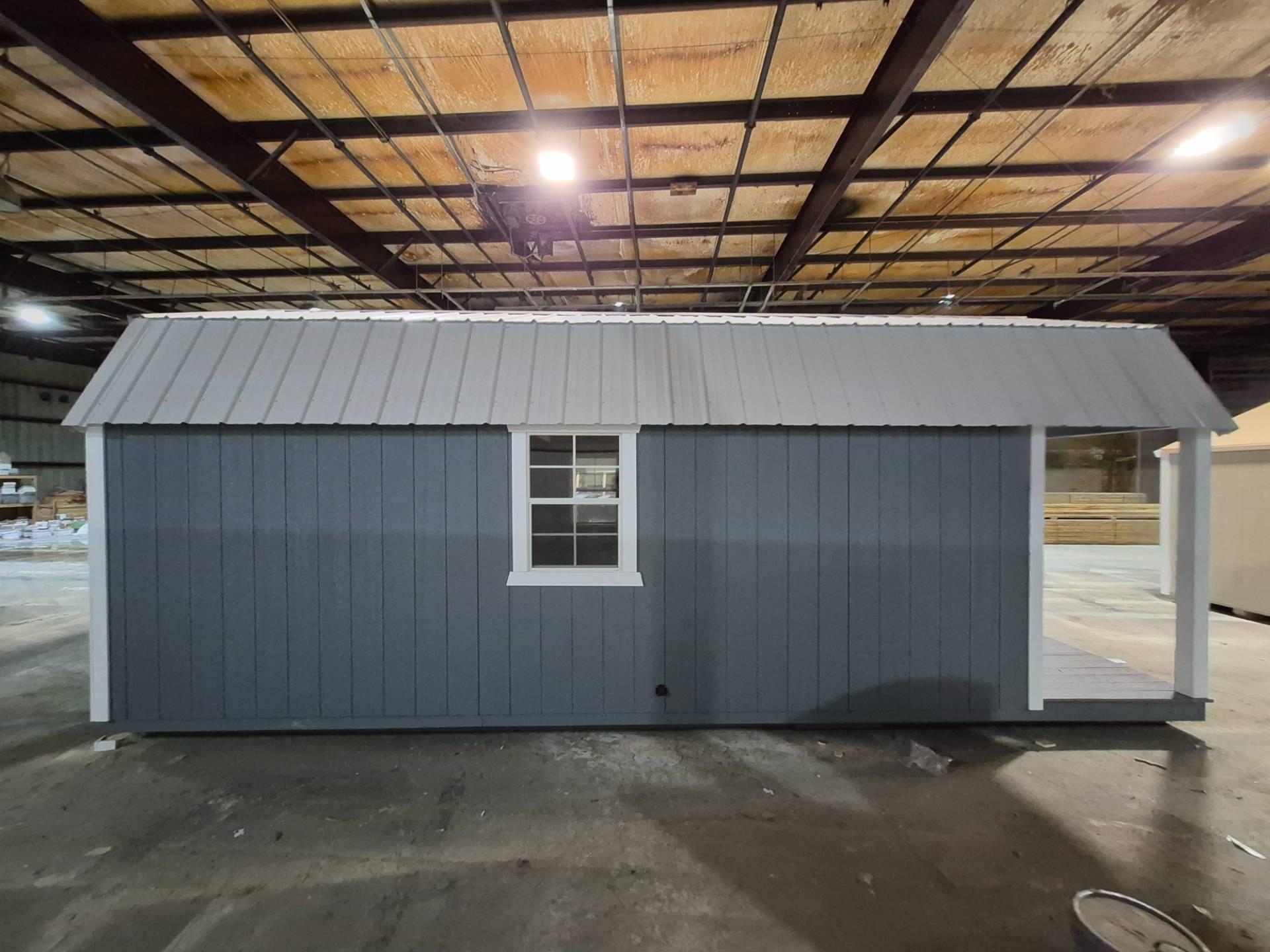 Standard Loft 12x24 portable building in Phoenix Gray