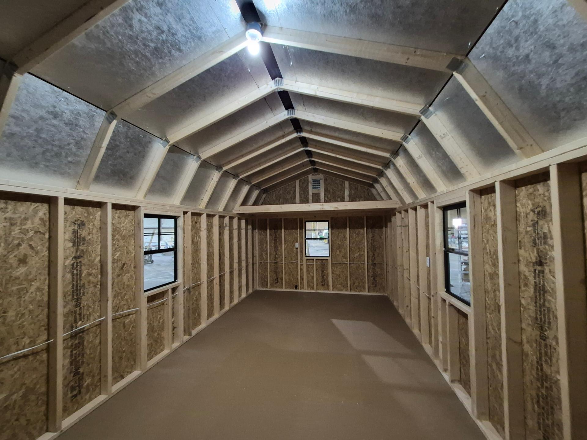Standard Loft 12x32 portable building in White