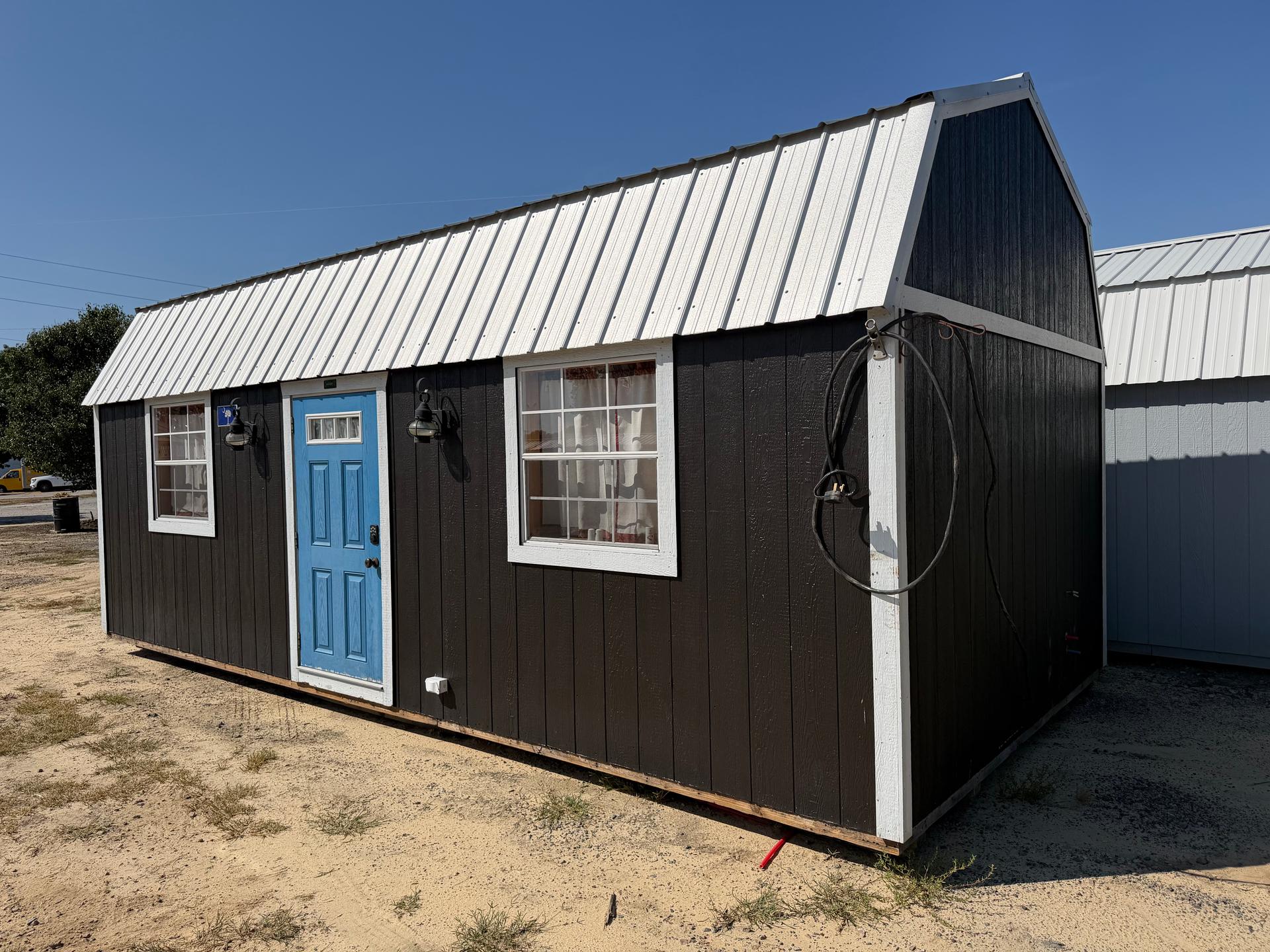 Phoenix Repo 12x20 portable building in Black