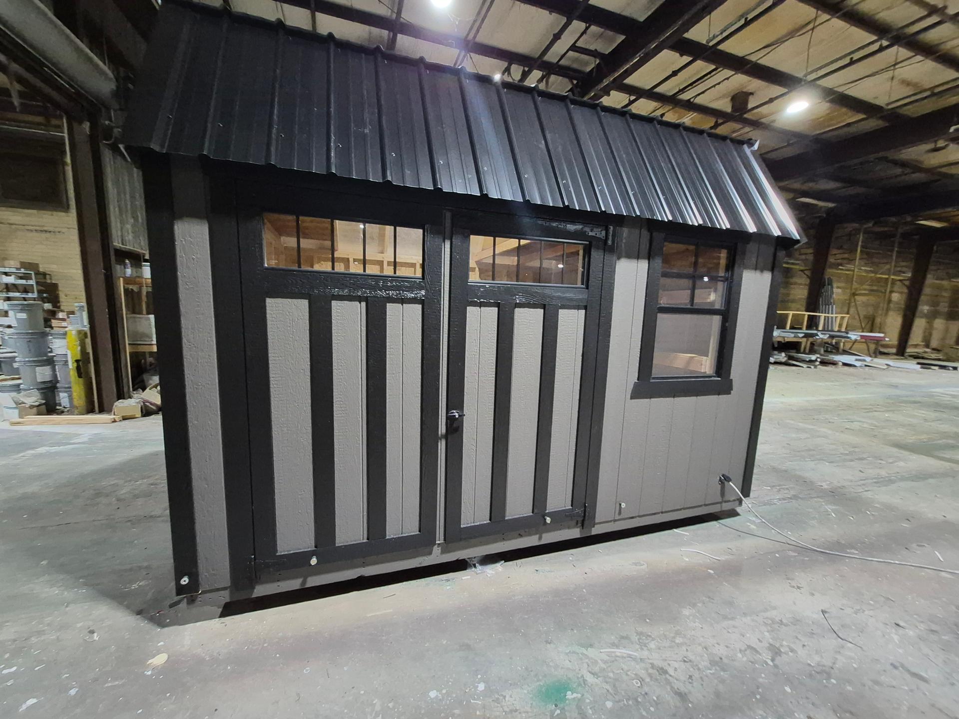 Standard Loft 10x12 portable building in Dark Woods
