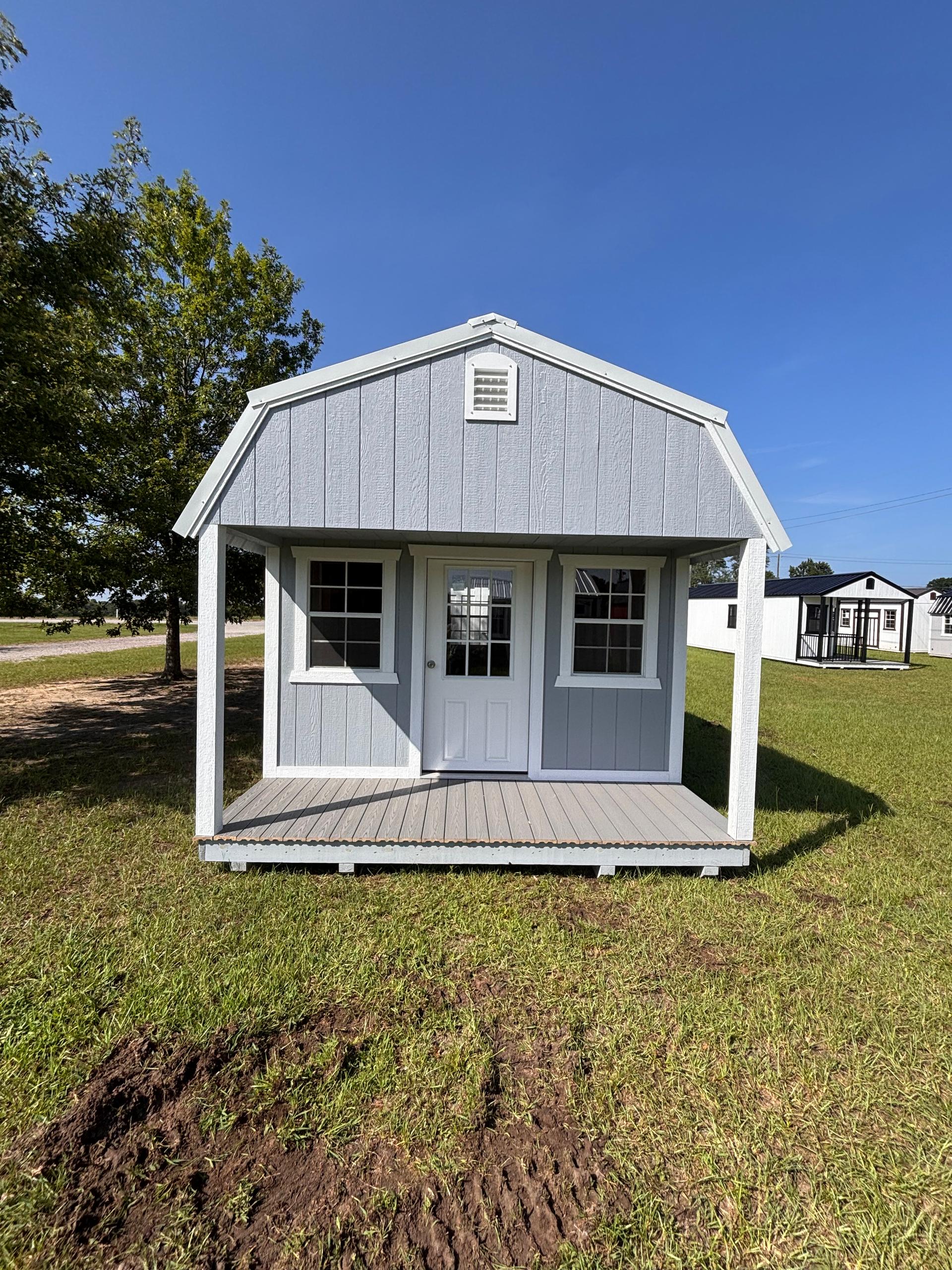 Standard Loft 12x16 portable building in Morning