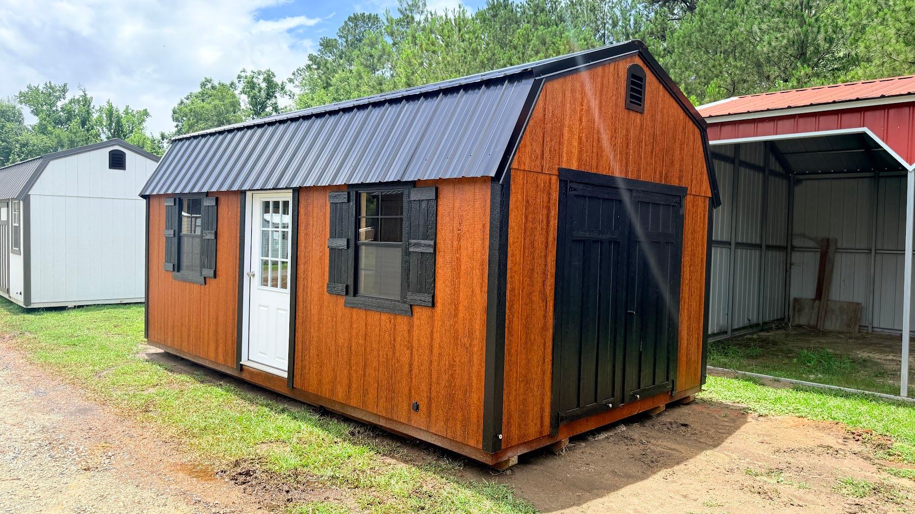 Standard Loft 12x20 portable building in Redwood
