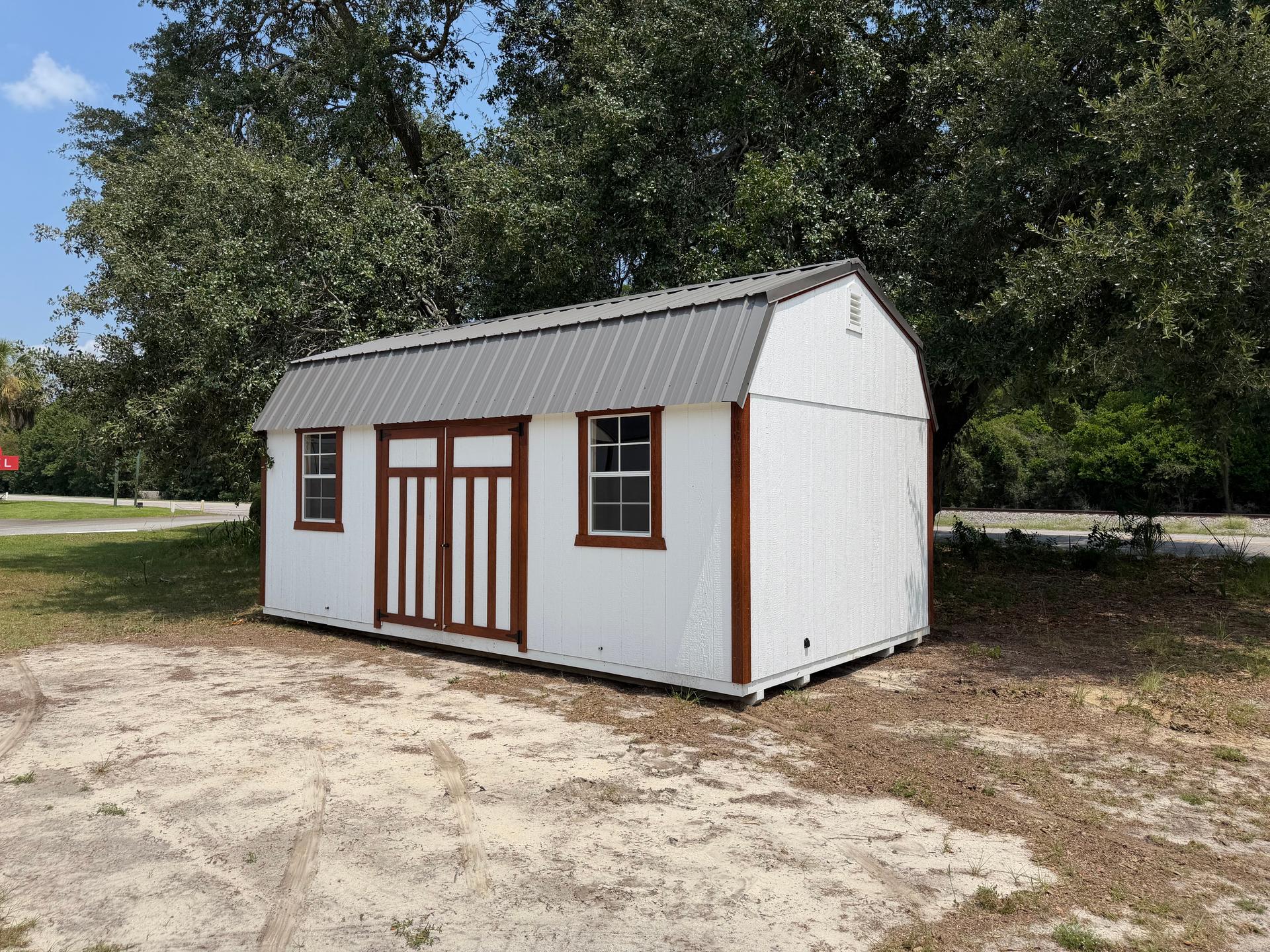 Standard Loft 12x20 portable building in White