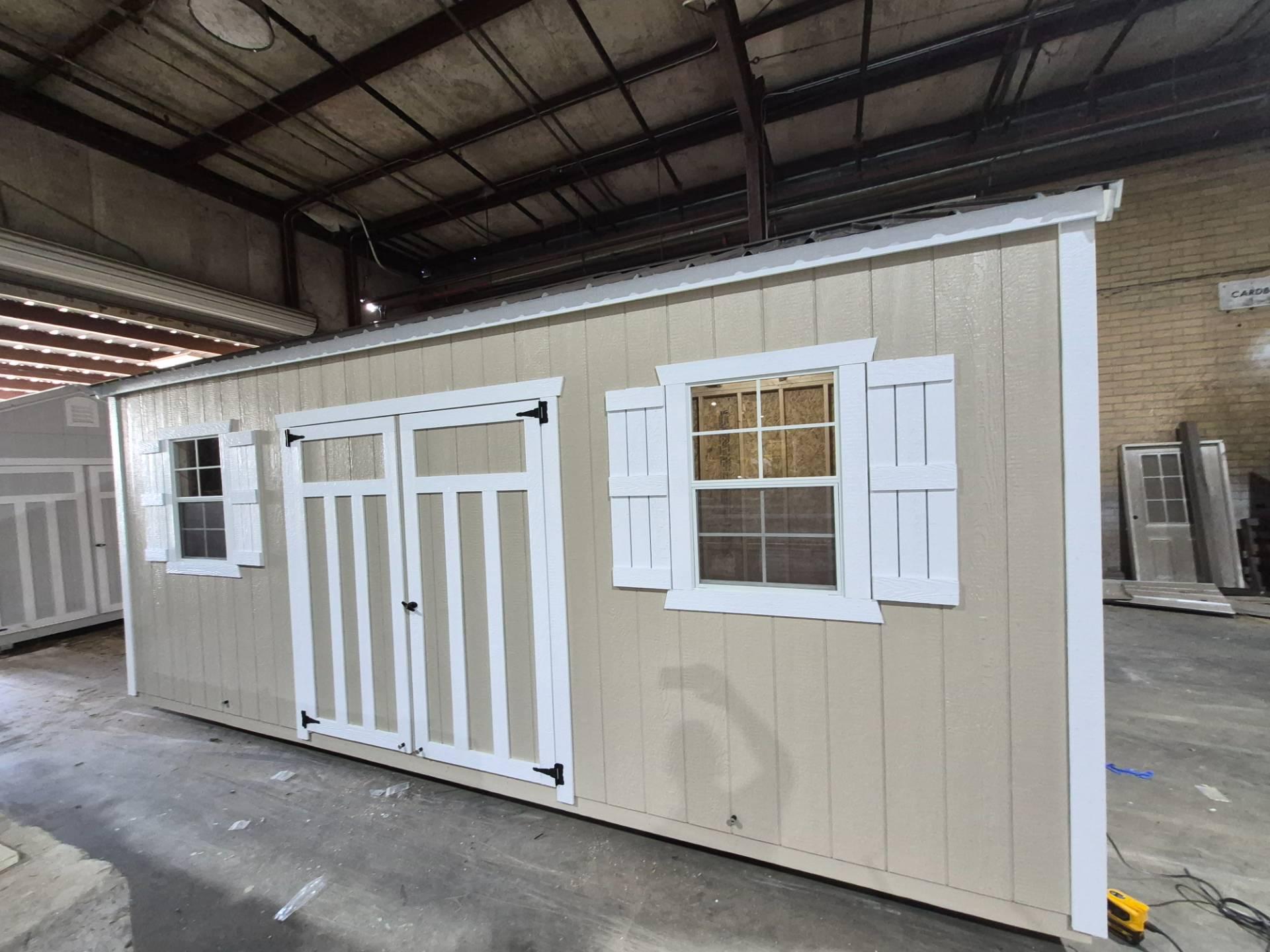 Standard Utility 10x20 portable building in Pavillion Beige
