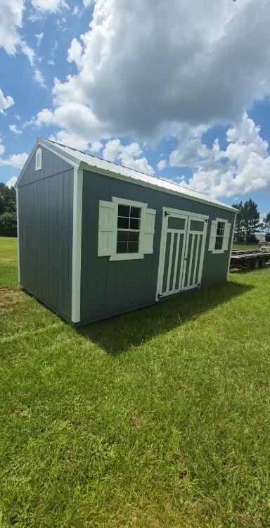 Standard Utility 10x20 portable building in Phoenix Gray