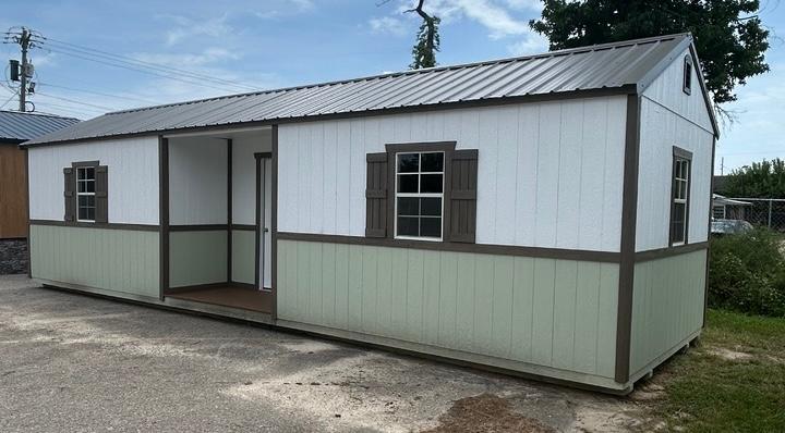 Standard Utility 12x36 portable building in White