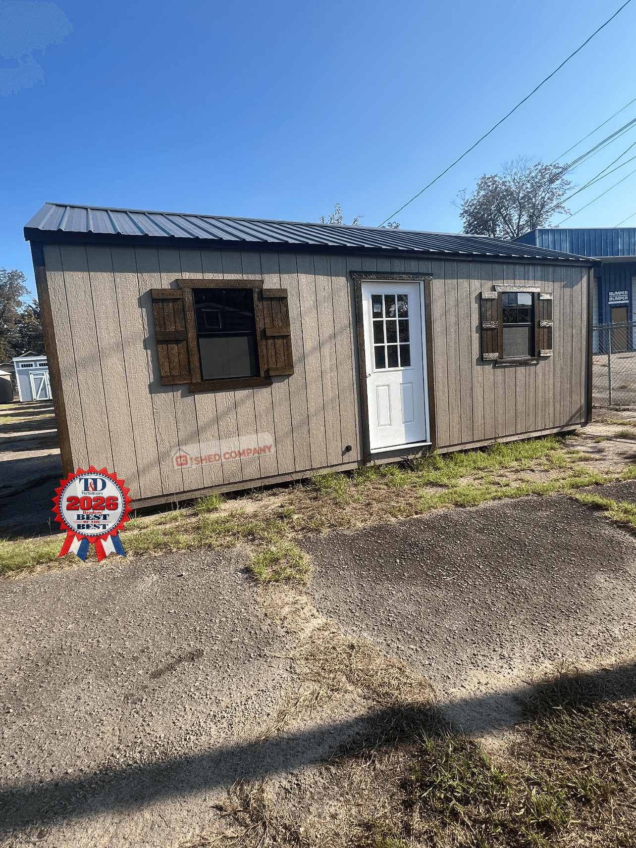 Standard Utility 14x24 portable building in Tanglewood