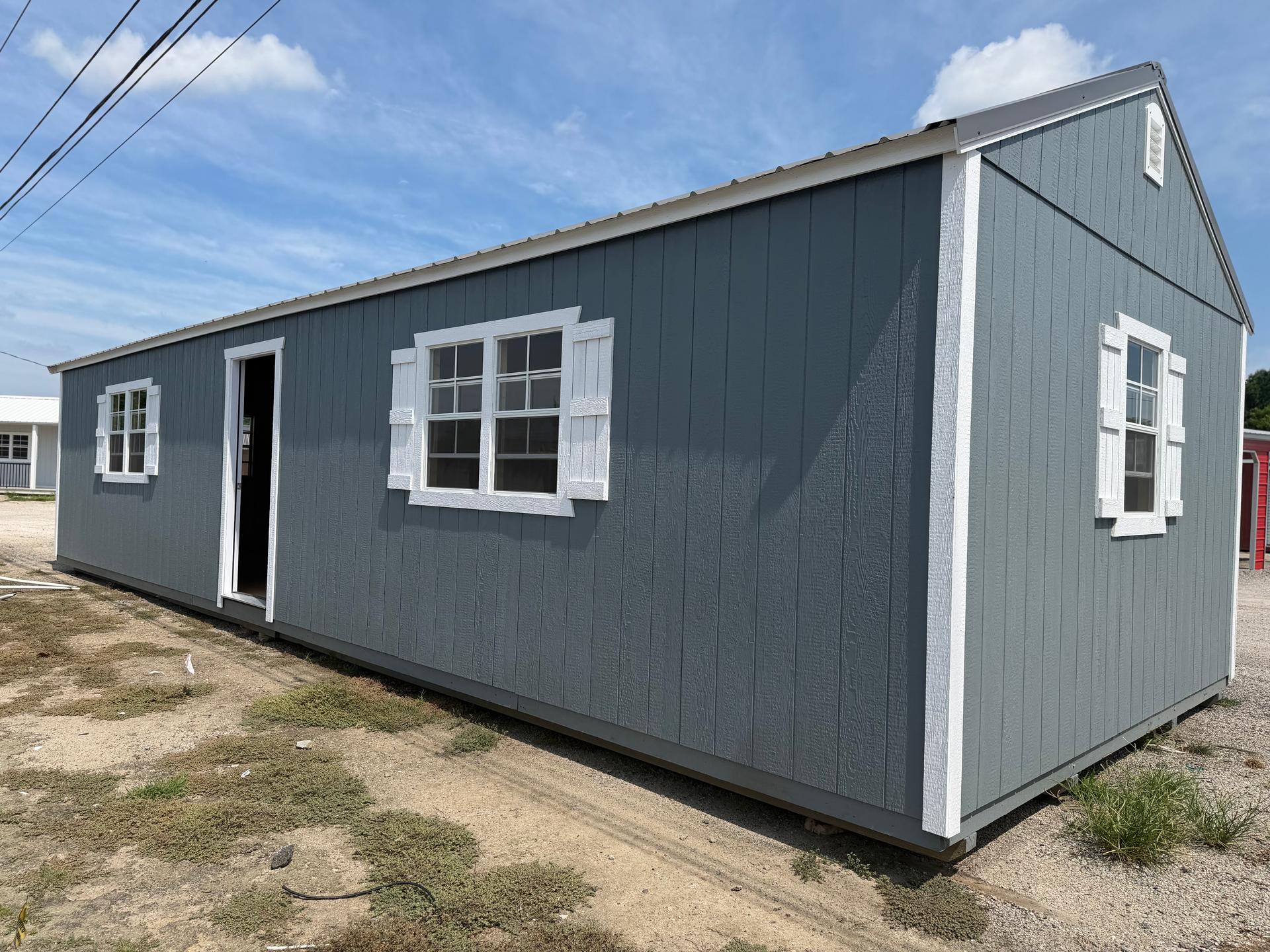 Standard Utility 14x40 portable building in Phoenix Gray