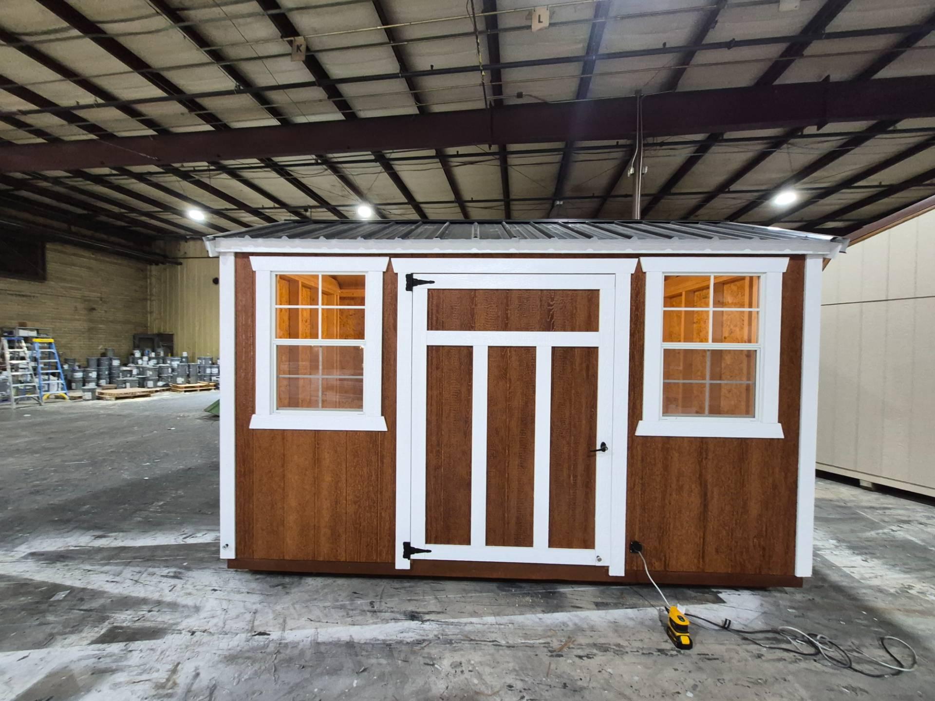 Standard Utility 6x12 portable building in Redwood