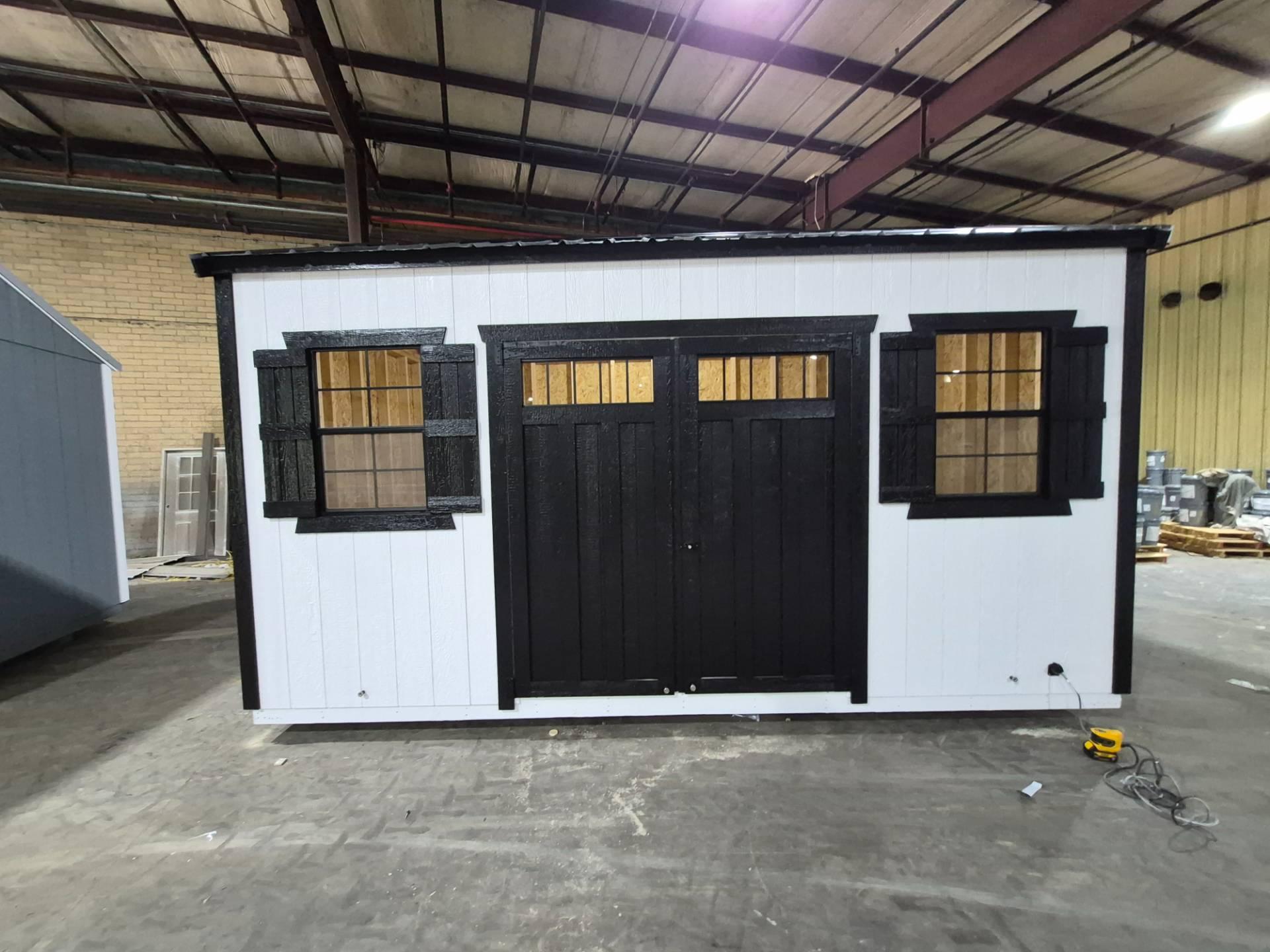 Standard Utility 8x16 portable building in White