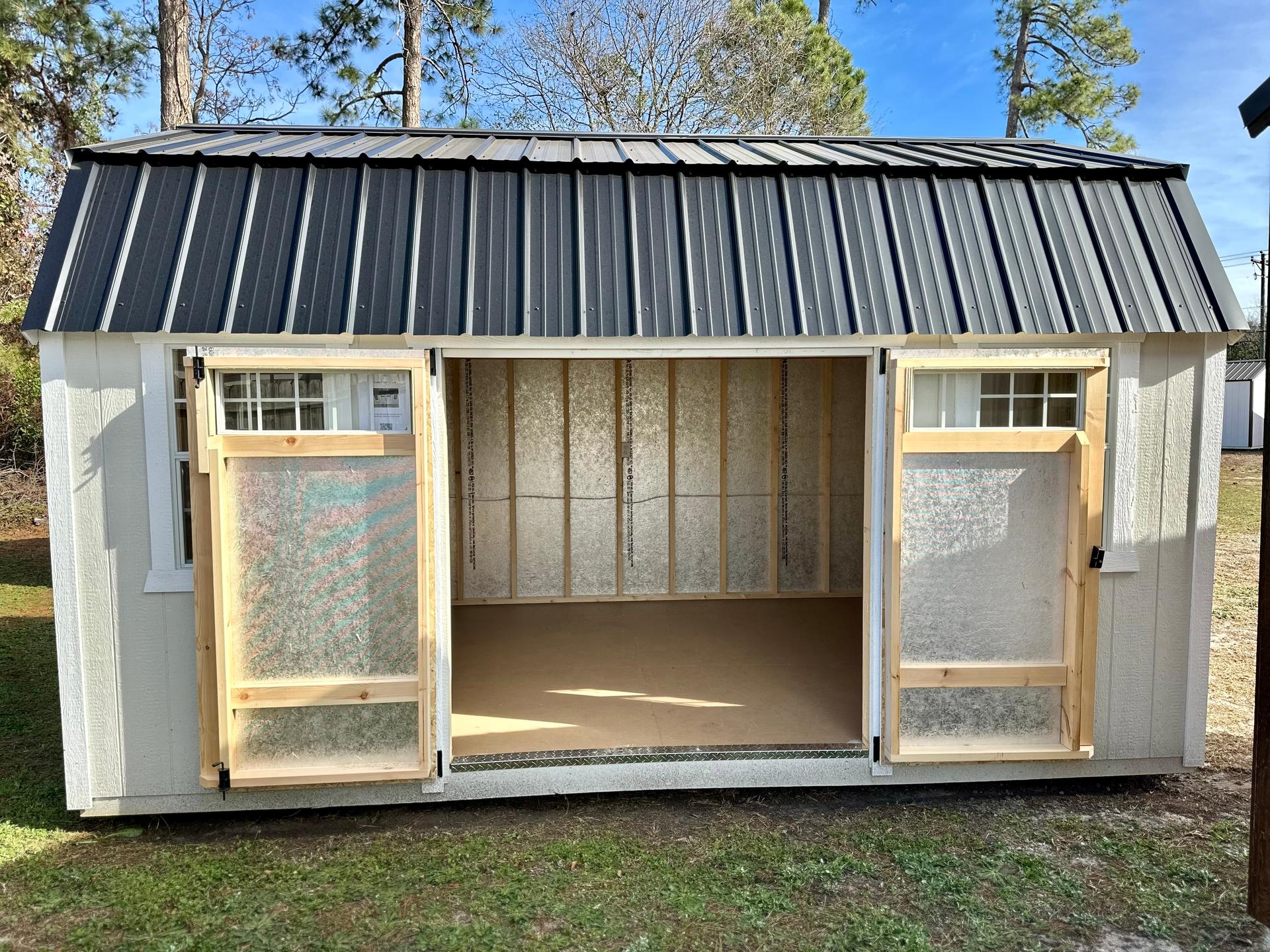 Classic Loft 10x16 portable building in Grey Heron