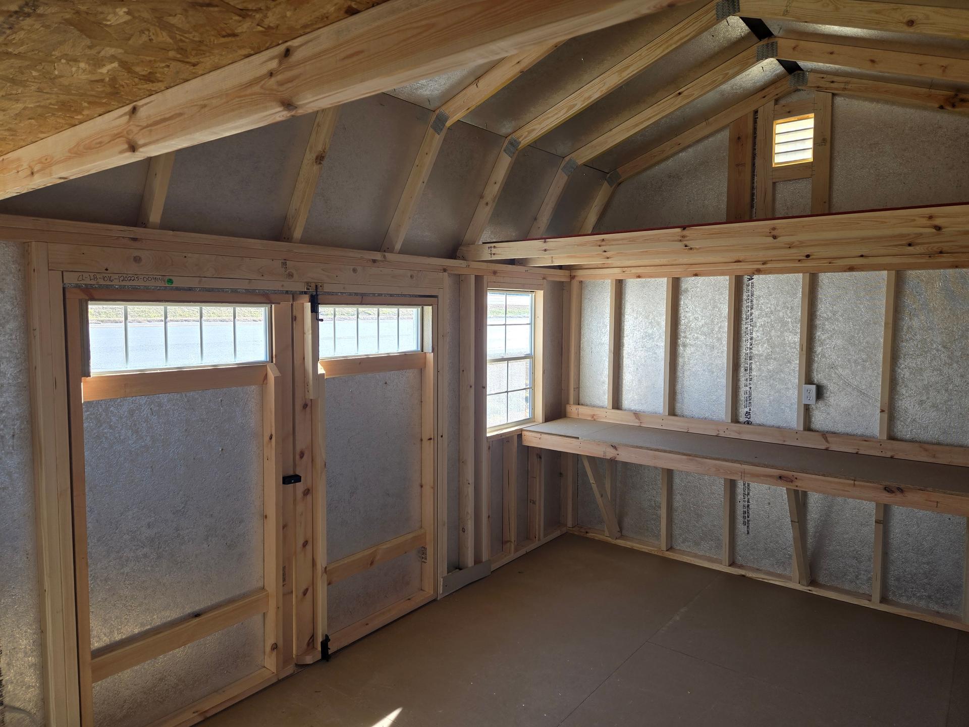 Classic Loft 10x16 portable building in Grey Heron