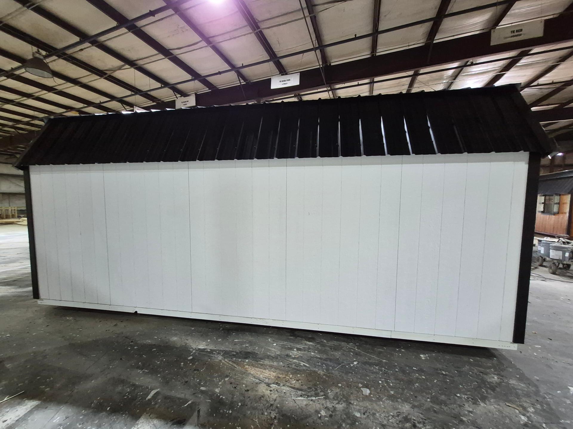 Classic Loft 10x20 portable building in White