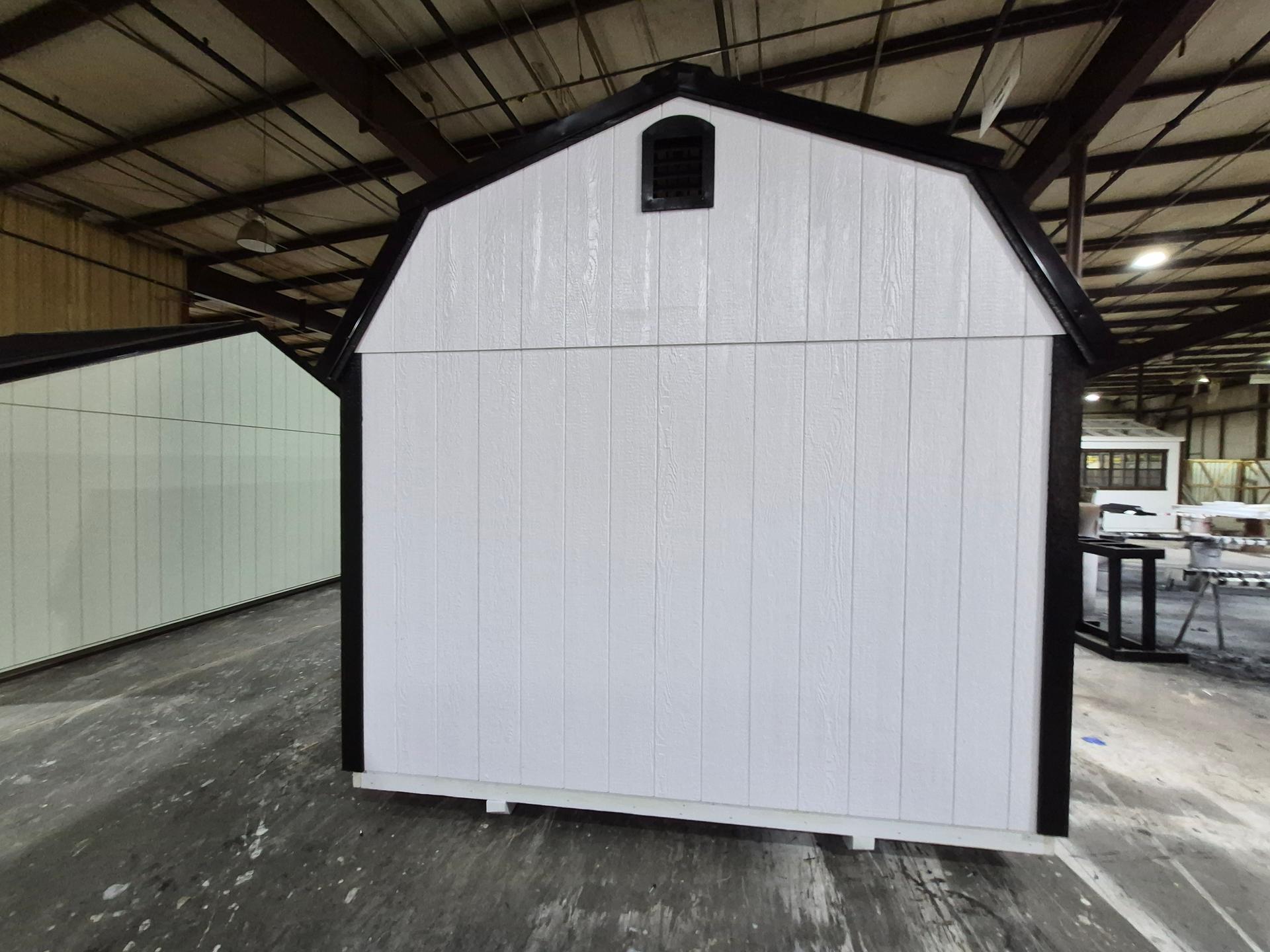 Classic Loft 10x20 portable building in White