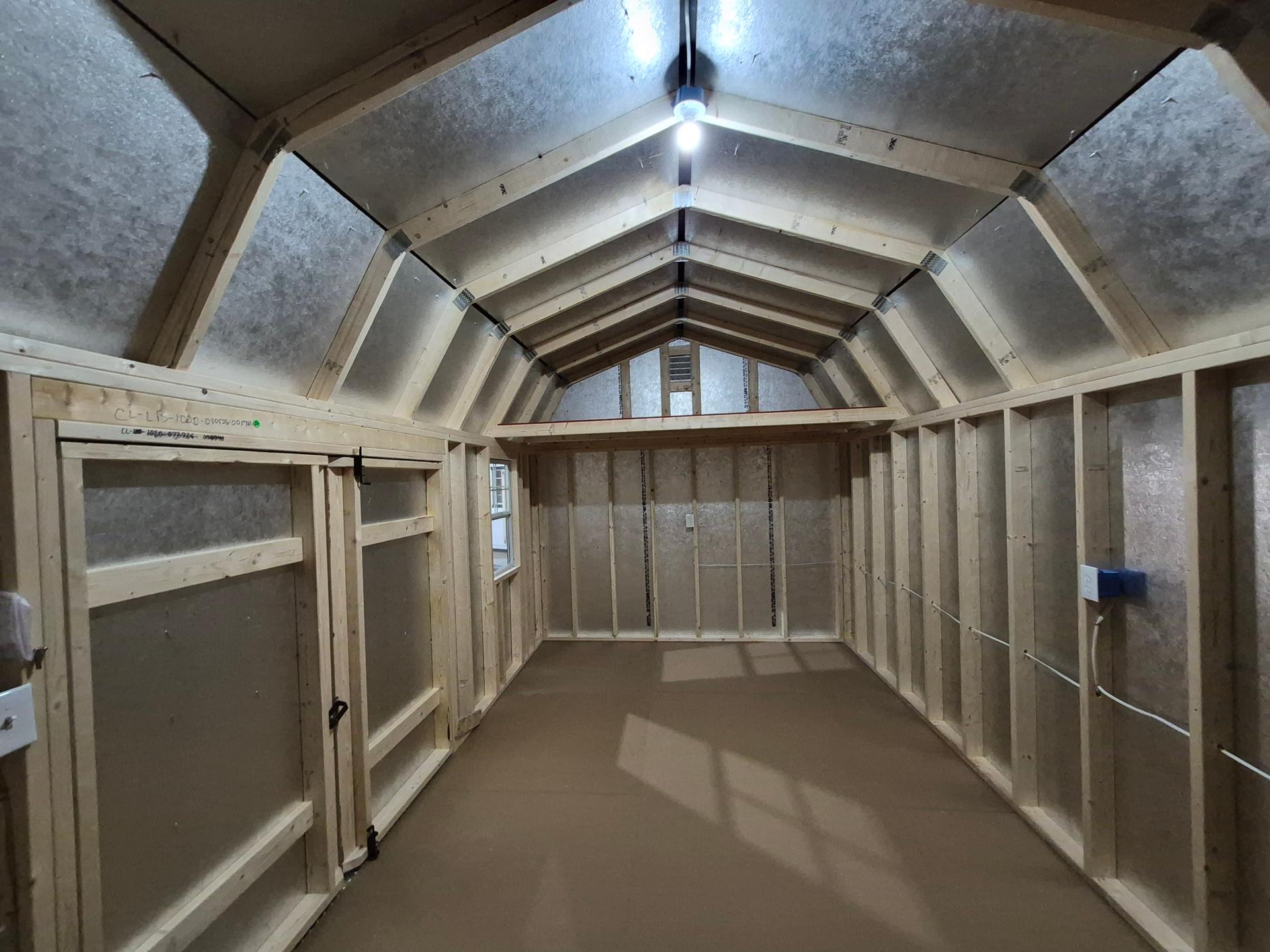 Classic Loft 10x20 portable building in White