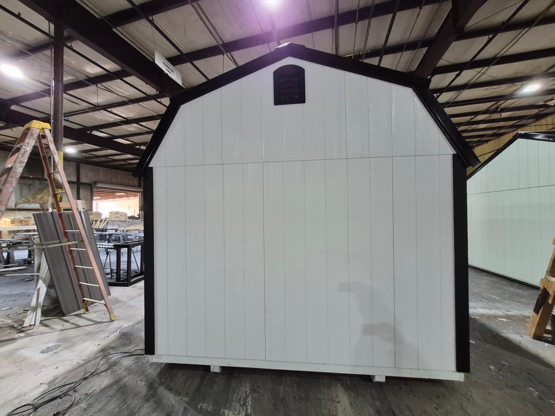 Classic Loft 10x20 portable building in White