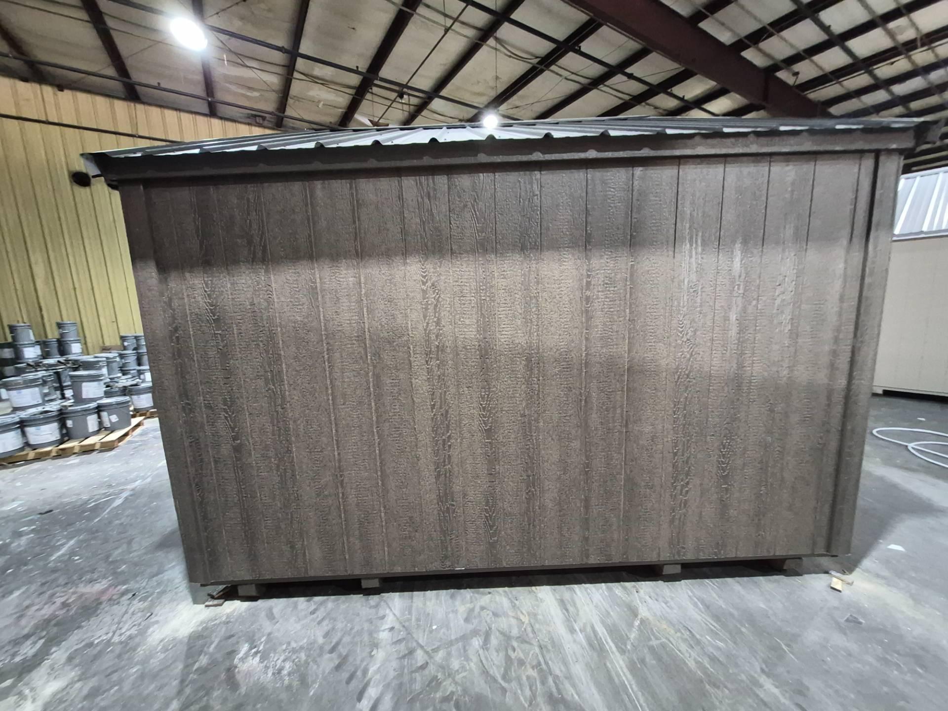 Lite Utility 12x16 portable building in Barnwood Gray