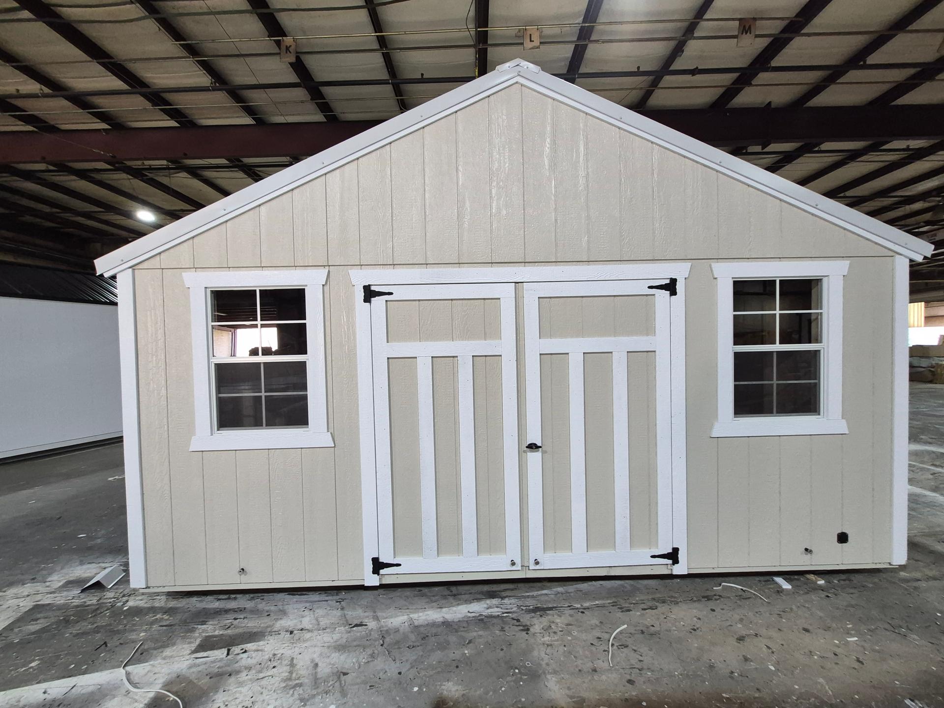 Lite Utility 12x16 portable building in Moth Gray