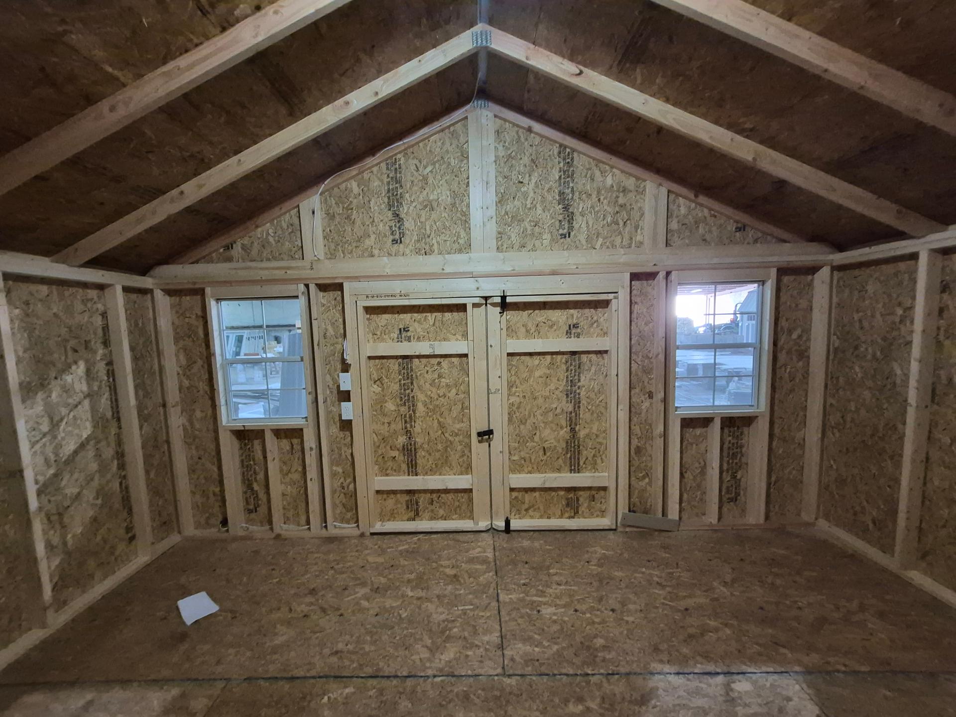 Lite Utility 12x16 portable building in Moth Gray