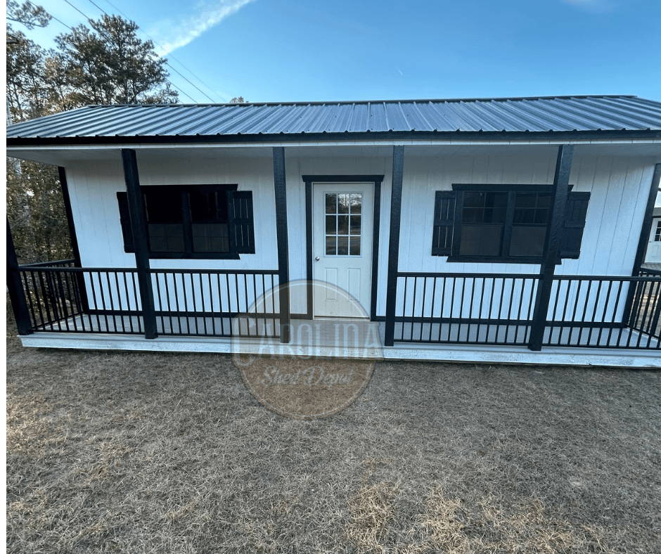 Phoenix Repo 14x28 portable building in White