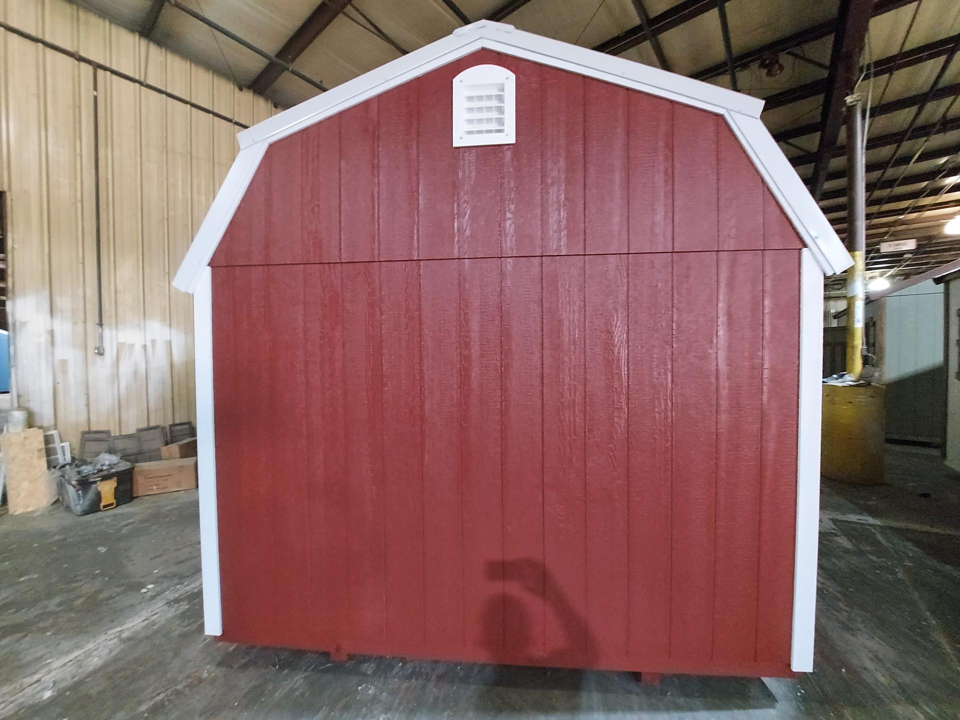 Standard Loft 10x12 portable building in Red