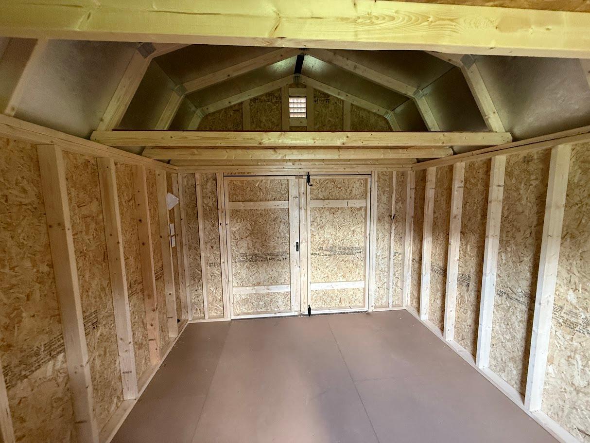 Standard Loft 10x12 portable building in Golden Wheat
