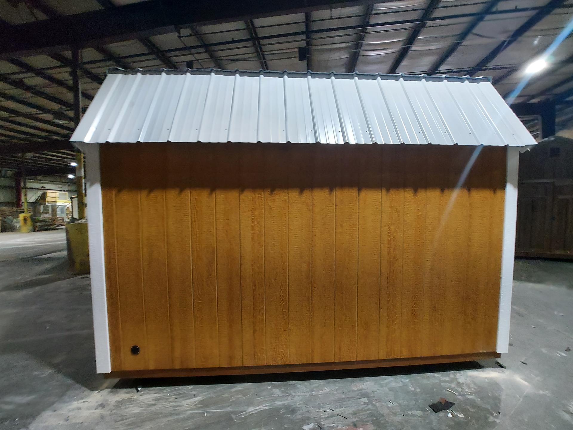 Standard Loft 10x12 portable building in Golden Wheat