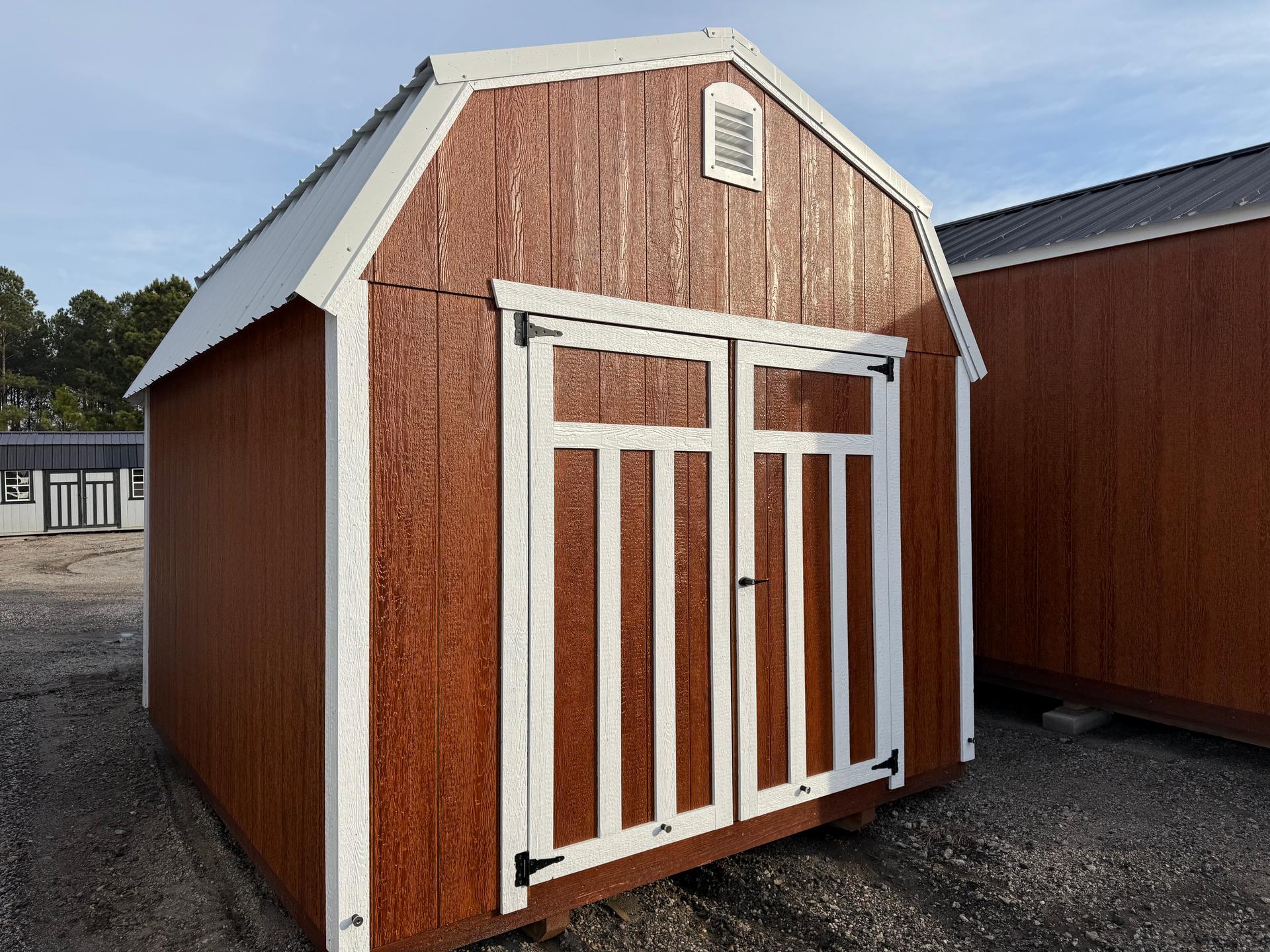 Standard Loft 10x12 portable building in Redwood