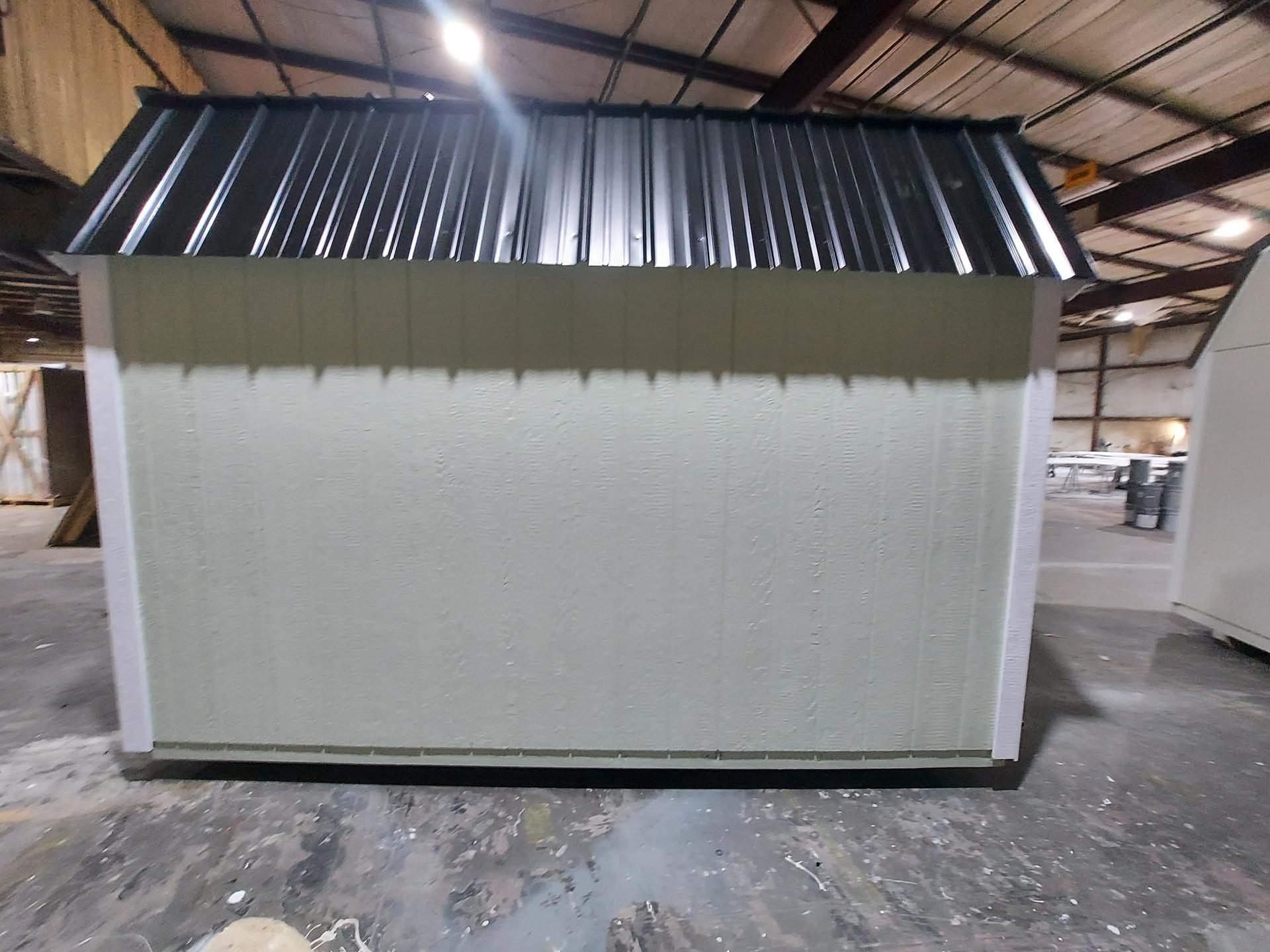 Standard Loft 10x12 portable building in Pale Pine