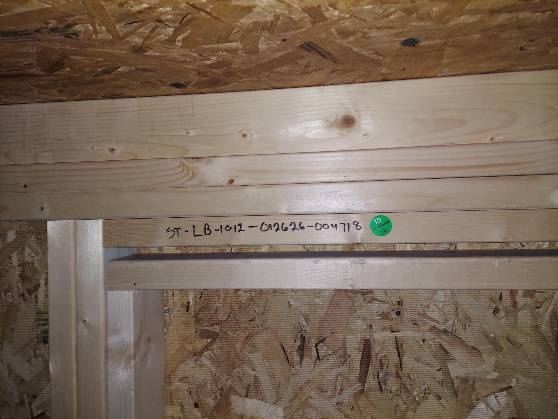 Standard Loft 10x12 portable building in Pale Pine