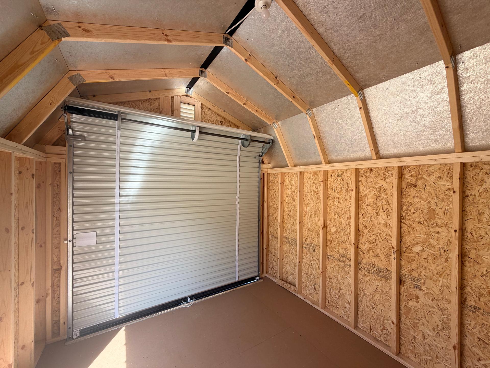 Standard Loft 10x12 portable building in Charcoal Blue