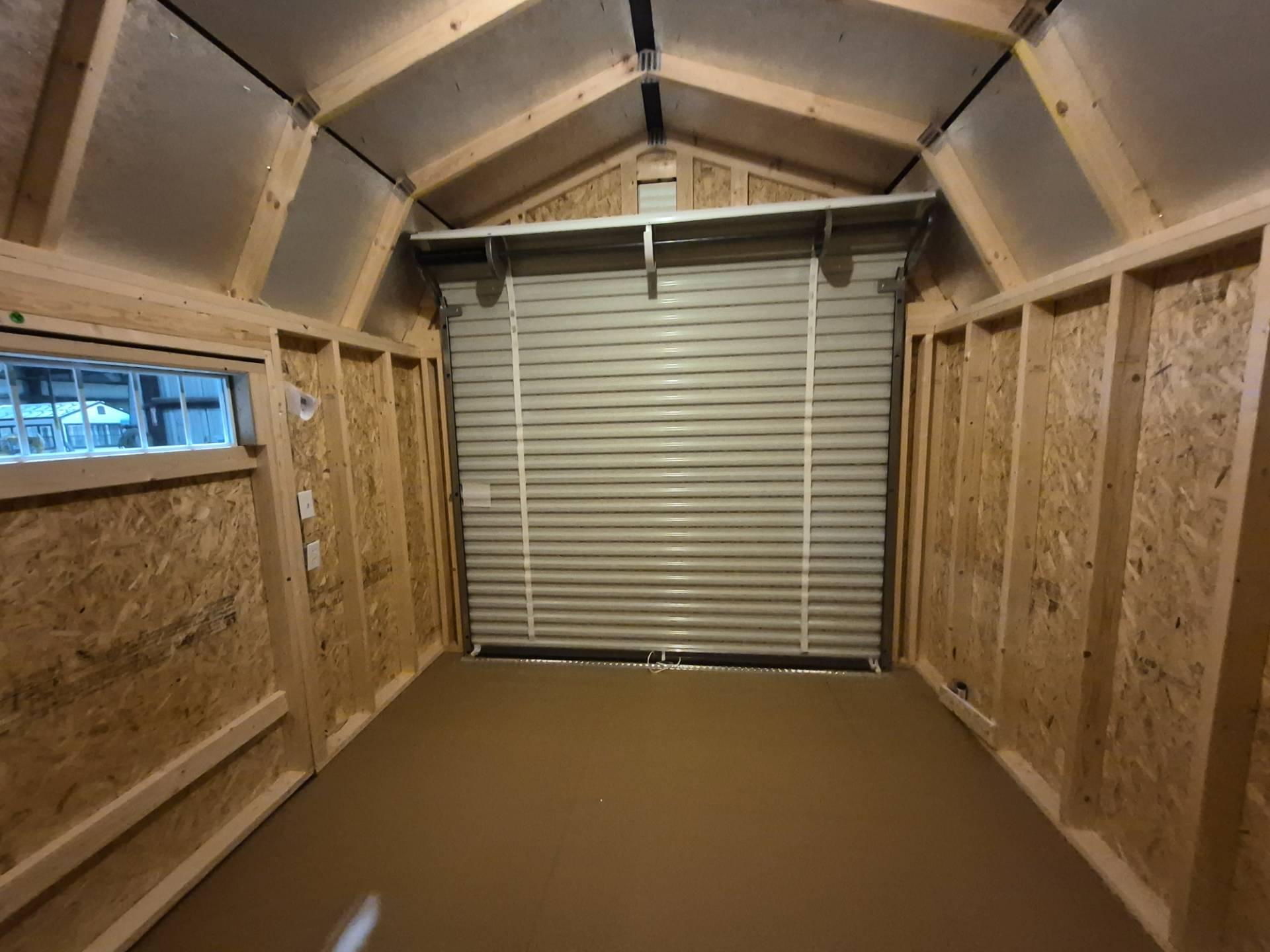 Standard Loft 10x12 portable building in Charcoal Blue
