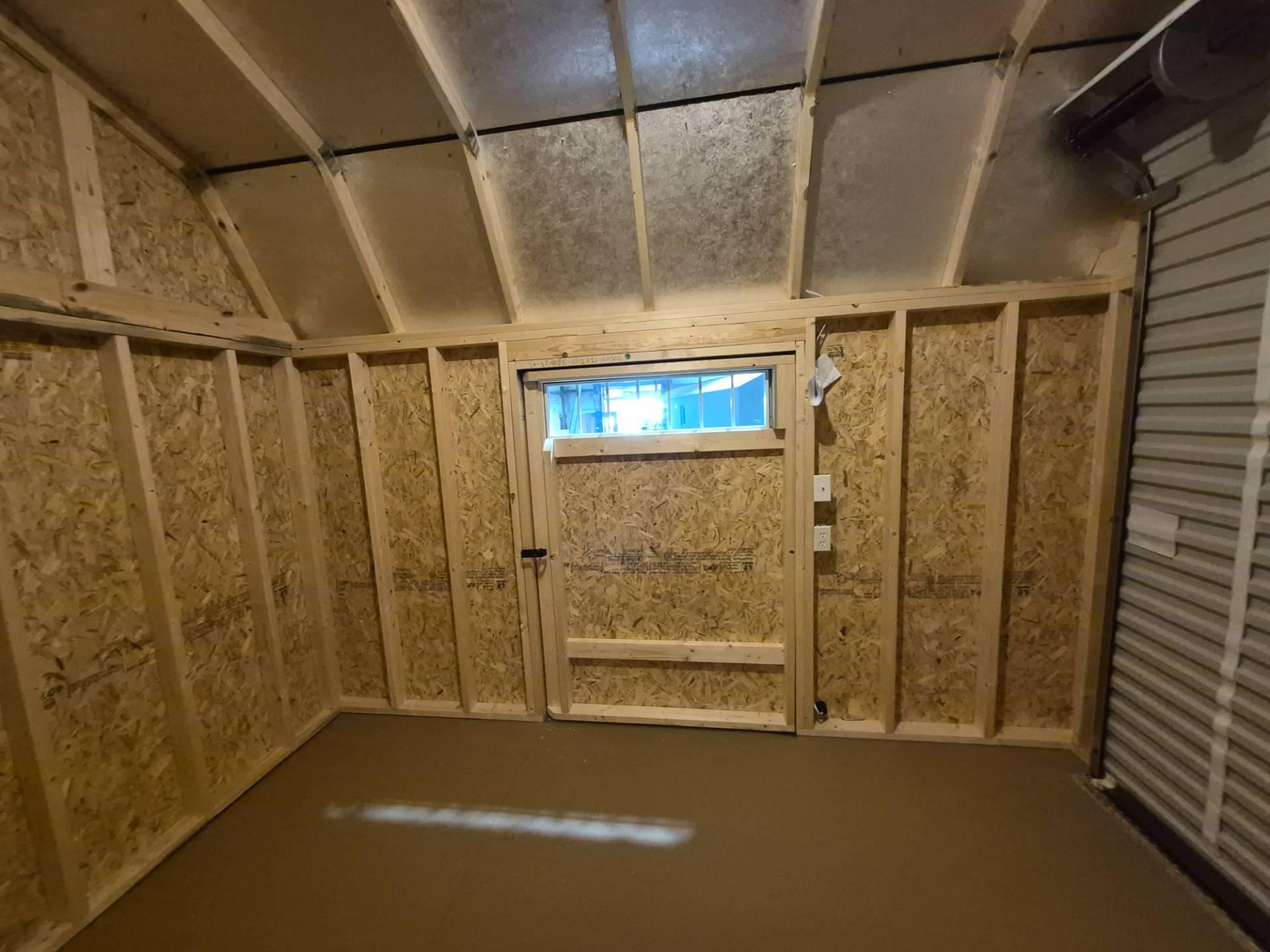 Standard Loft 10x12 portable building in Charcoal Blue