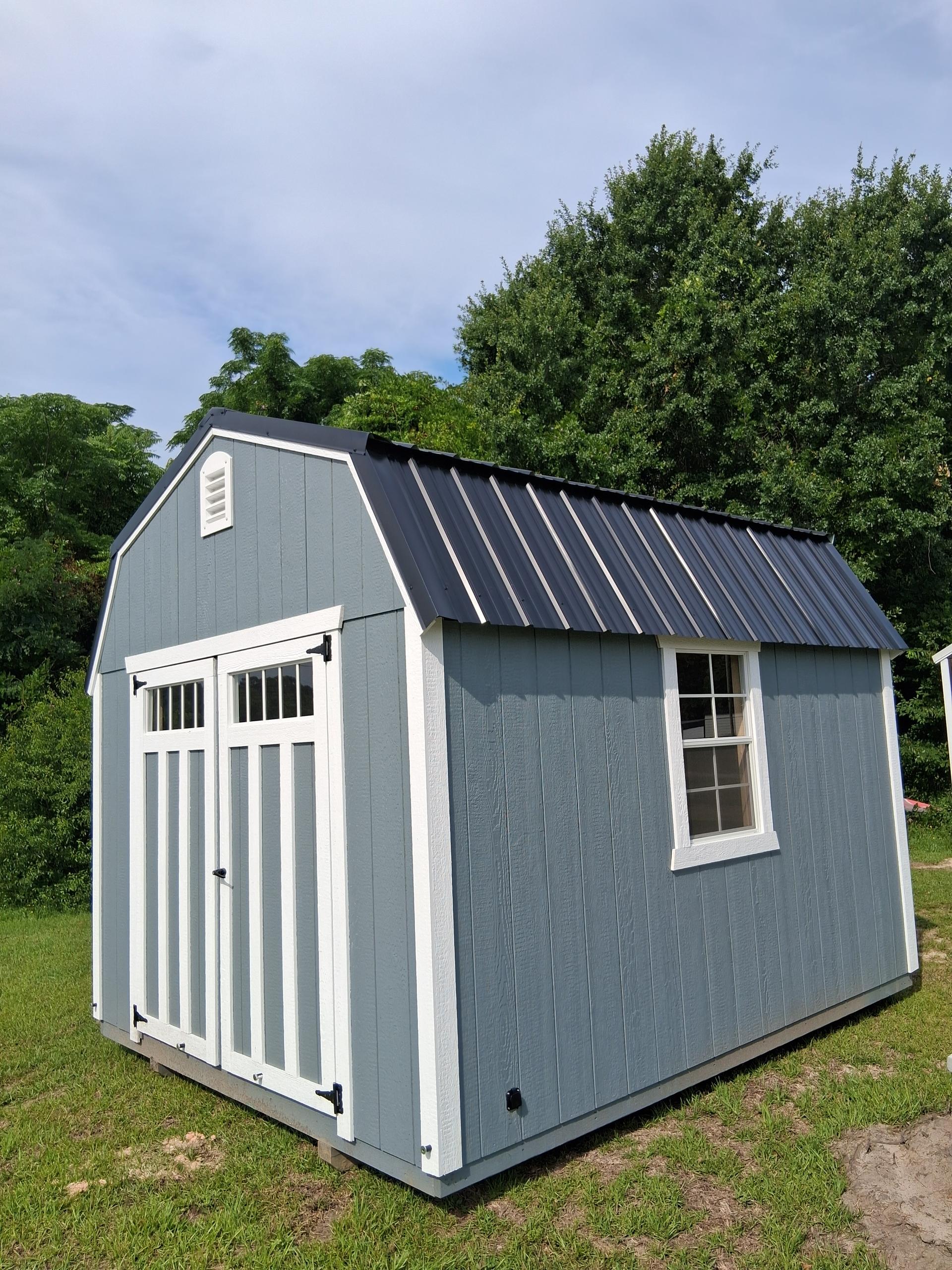 Standard Loft 10x12 portable building in Phoenix Gray