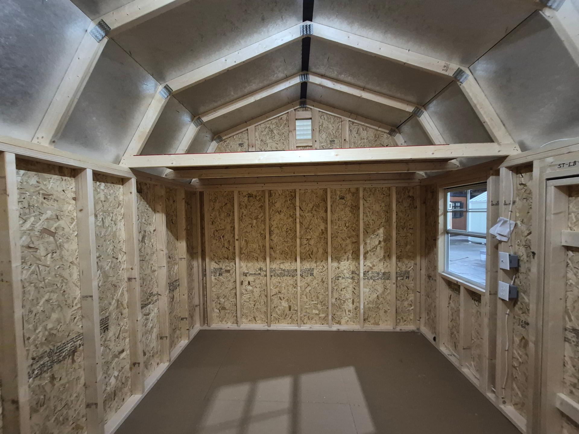 Standard Loft 10x12 portable building in Morning