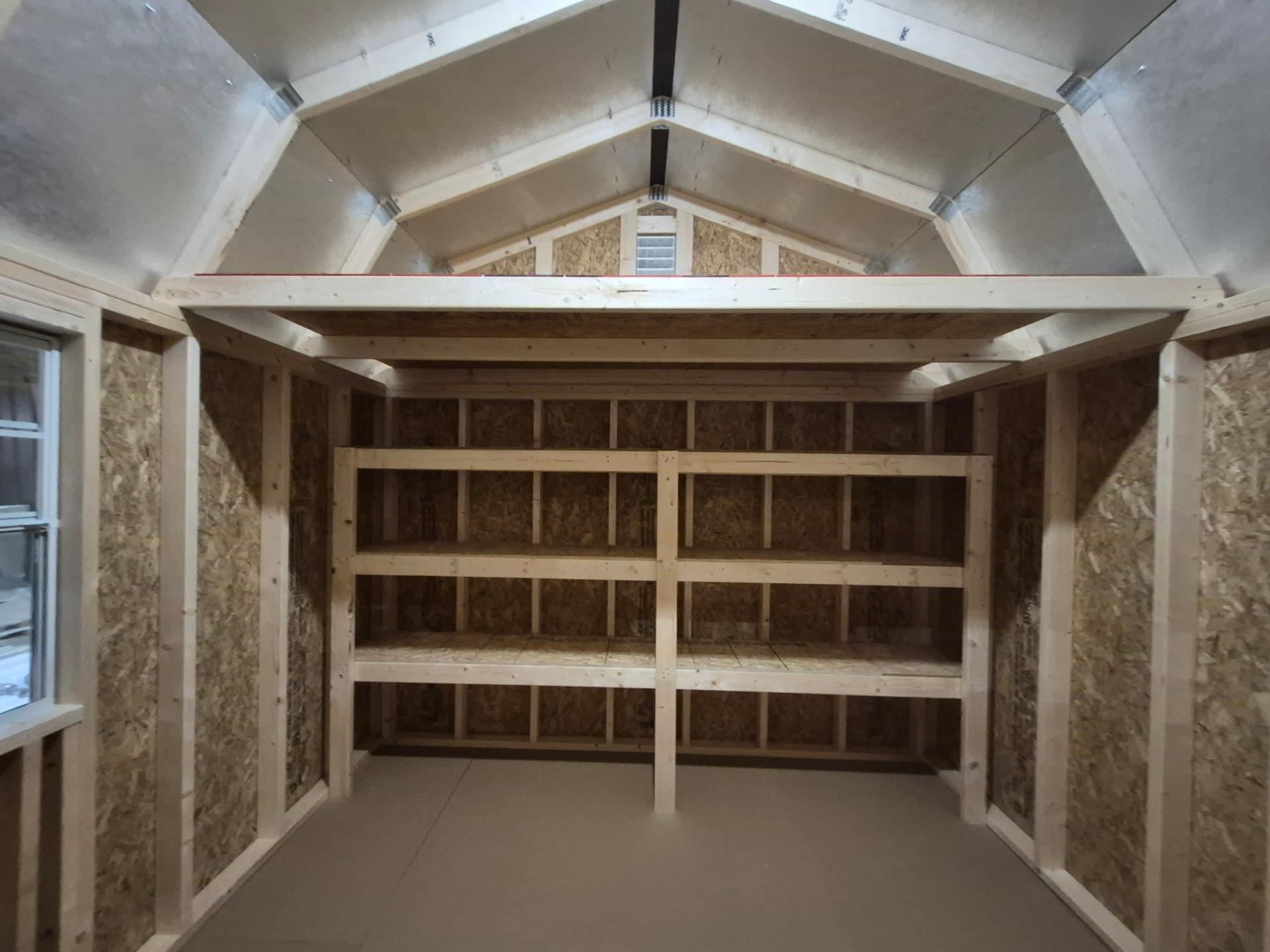 Standard Loft 10x12 portable building in White