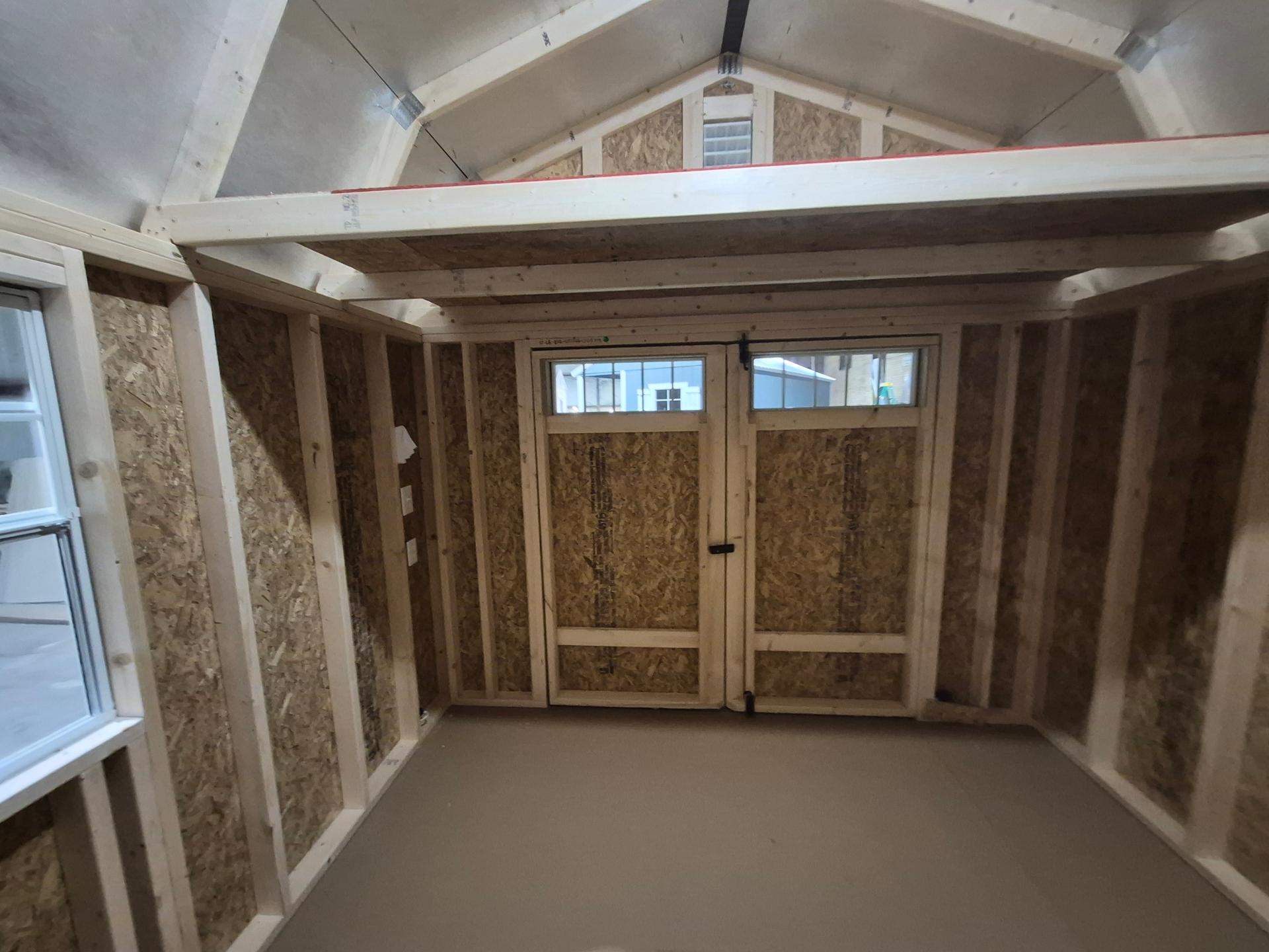 Standard Loft 10x12 portable building in White