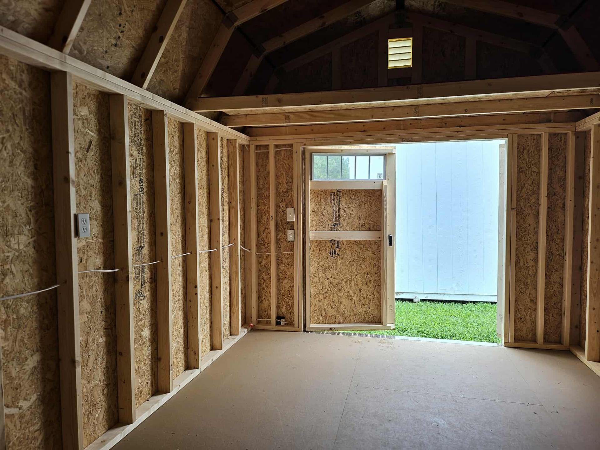 Standard Loft 10x16 portable building in White