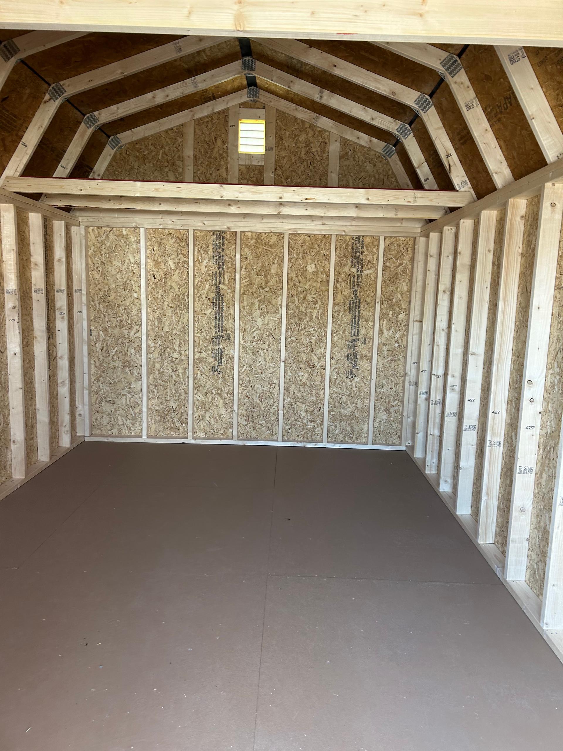 Standard Loft 10x16 portable building in Redwood