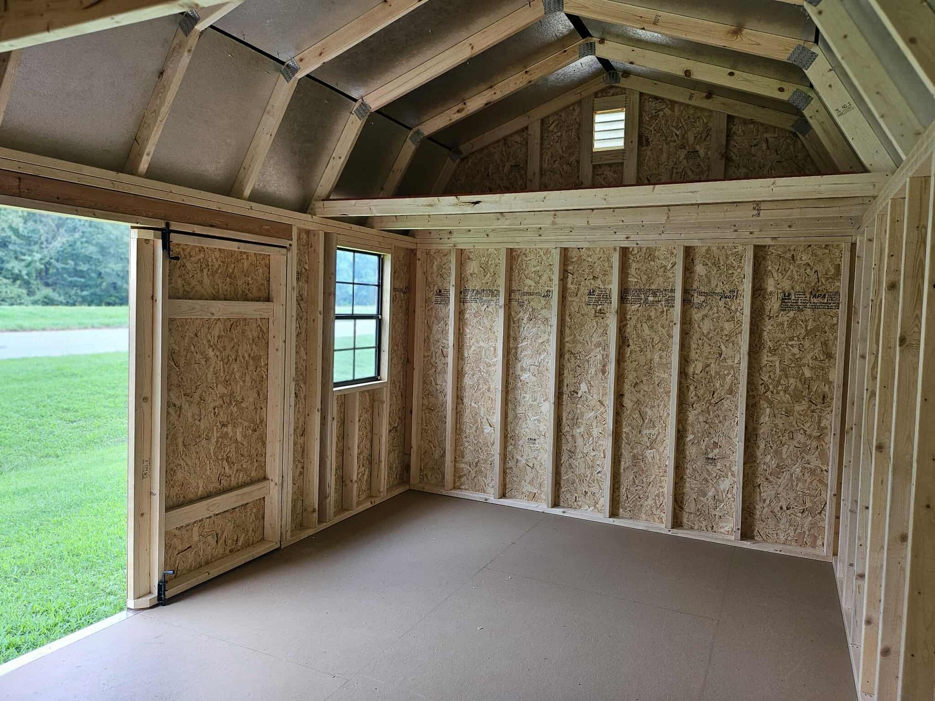 Standard Loft 10x16 portable building in Redwood