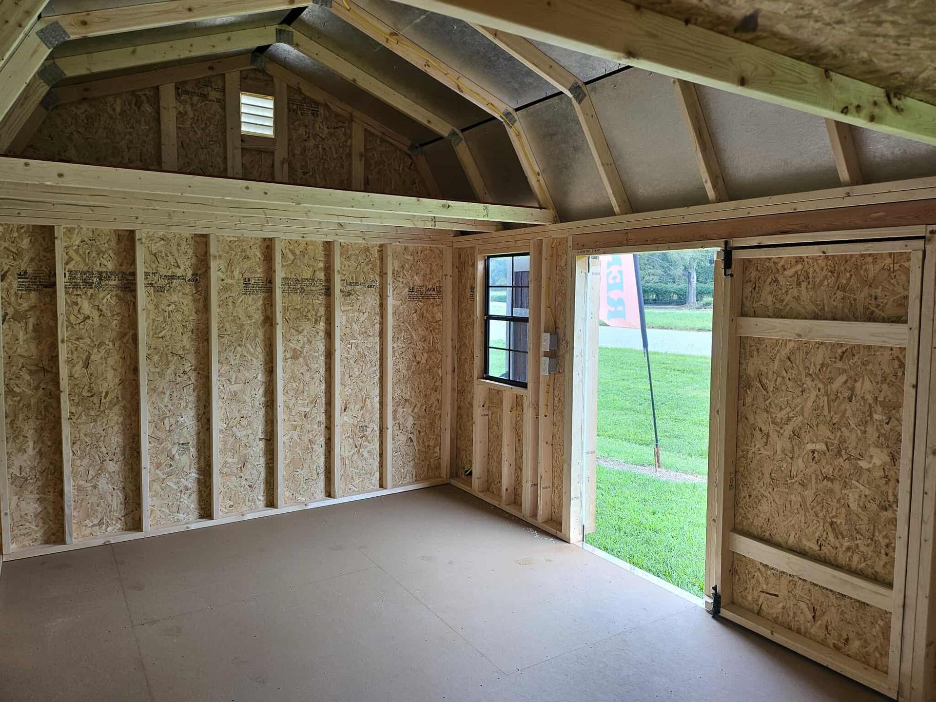 Standard Loft 10x16 portable building in Redwood