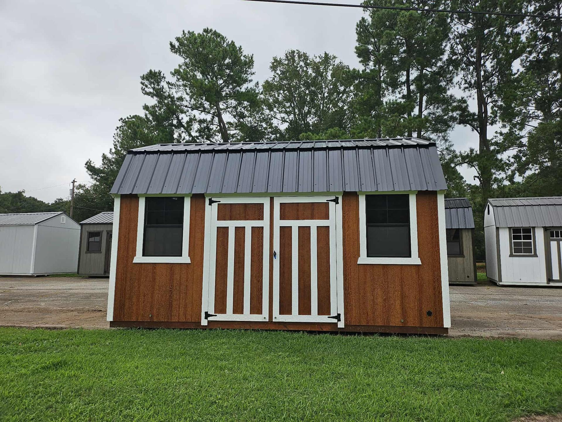 Standard Loft 10x16 portable building in Redwood